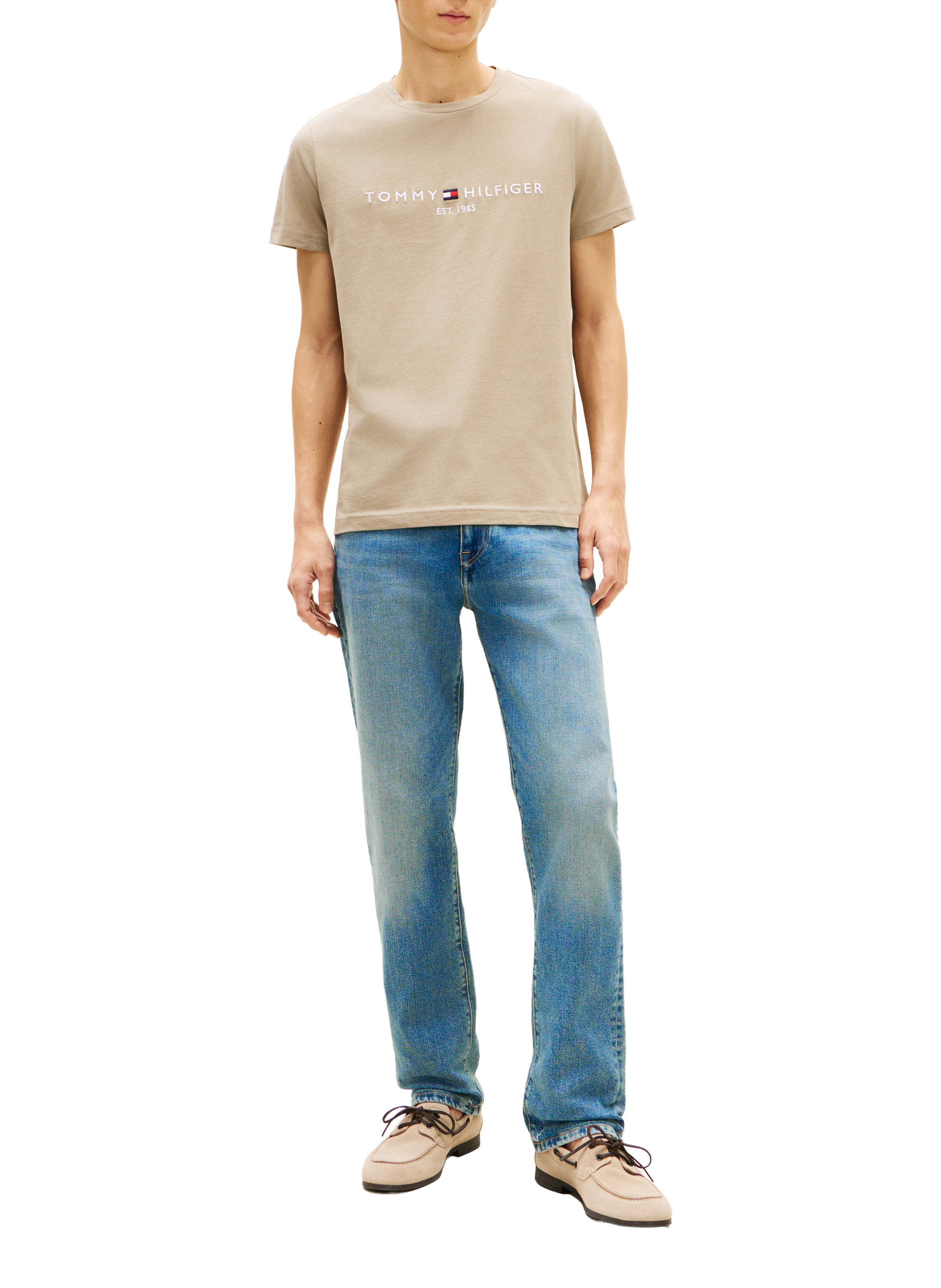 T-shirt en coton Beige