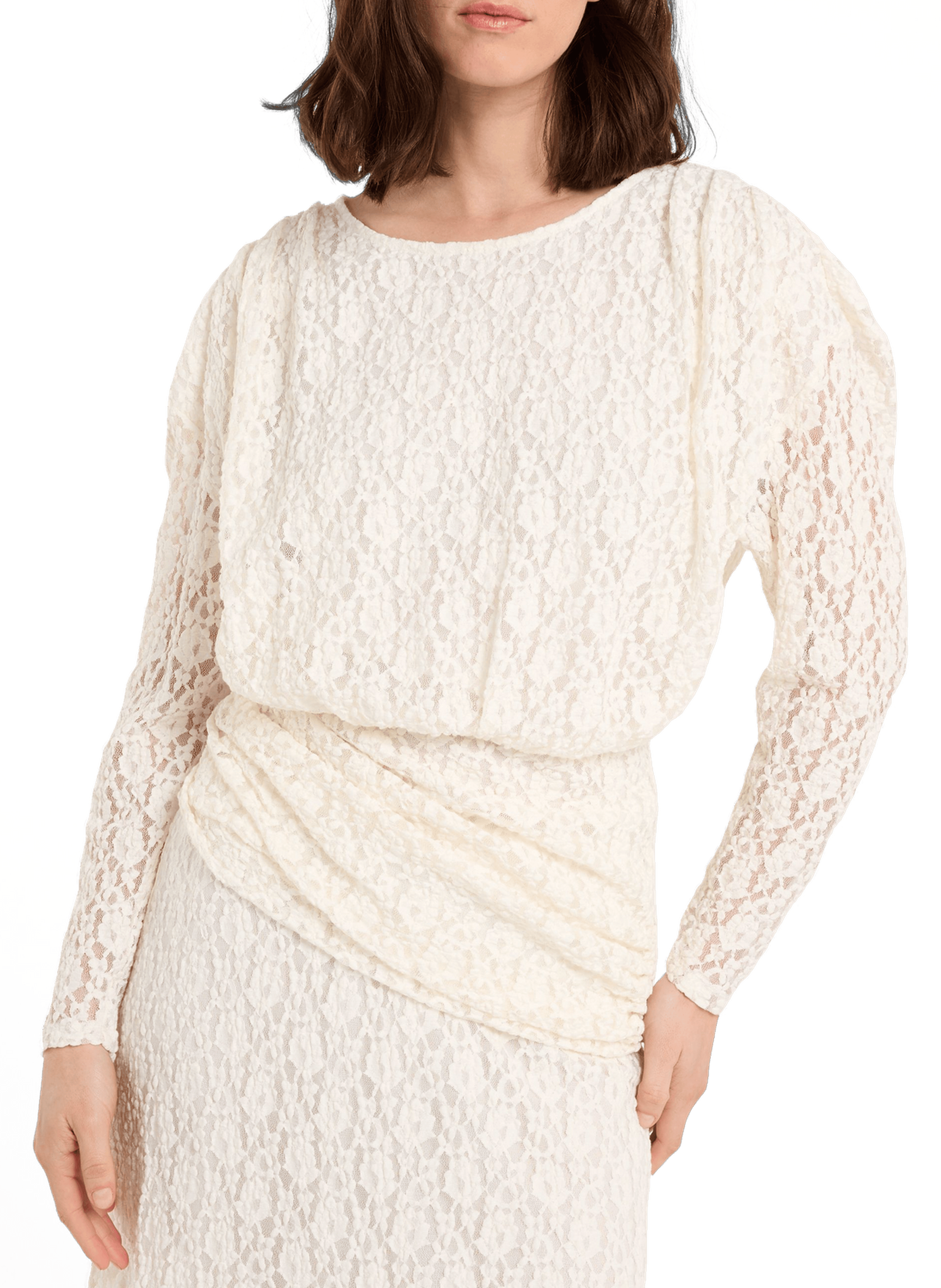 Top en dentelle épaisse SAISON 1865 Beige