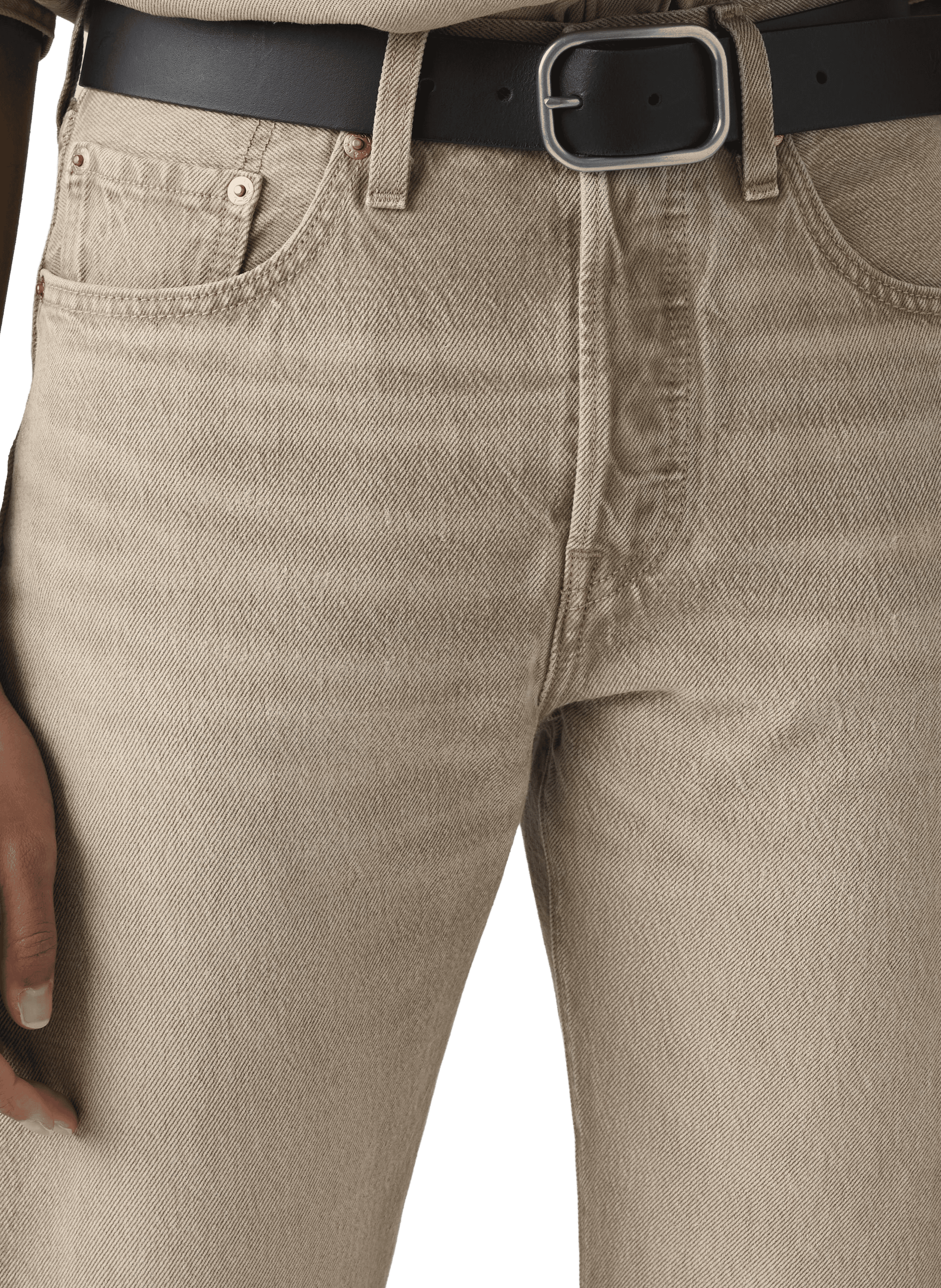 501 Original cotton denim jeans LEVI'S Brown