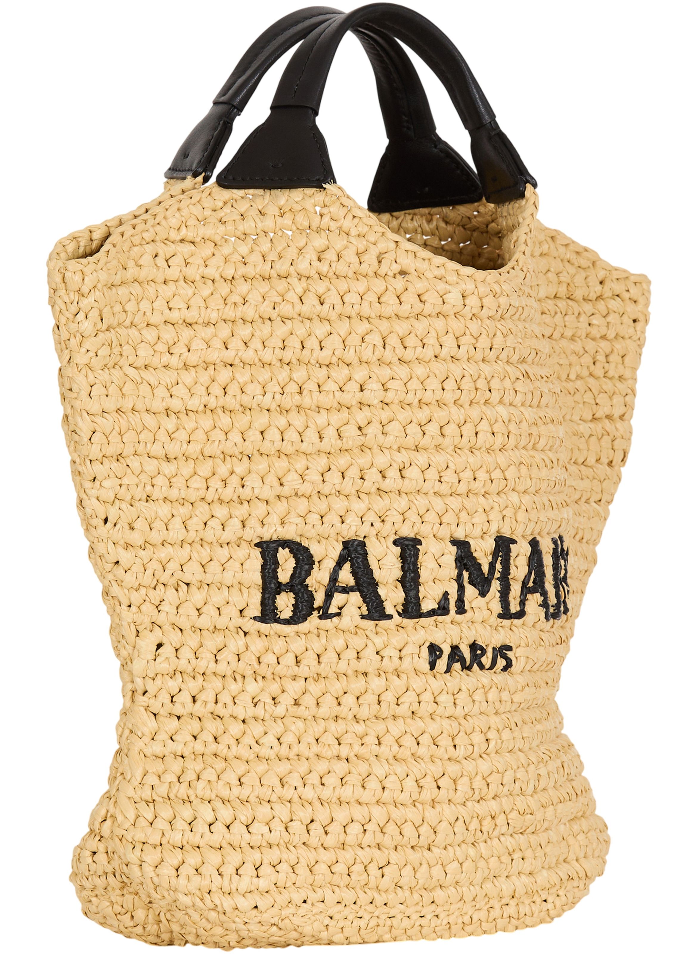 Sac cabas balmain mini en crochet BALMAIN Beige