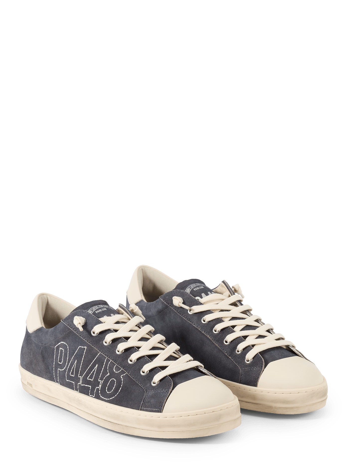 Scarpe da ginnastica con punta rinforzata in camoscio. P448 Blu