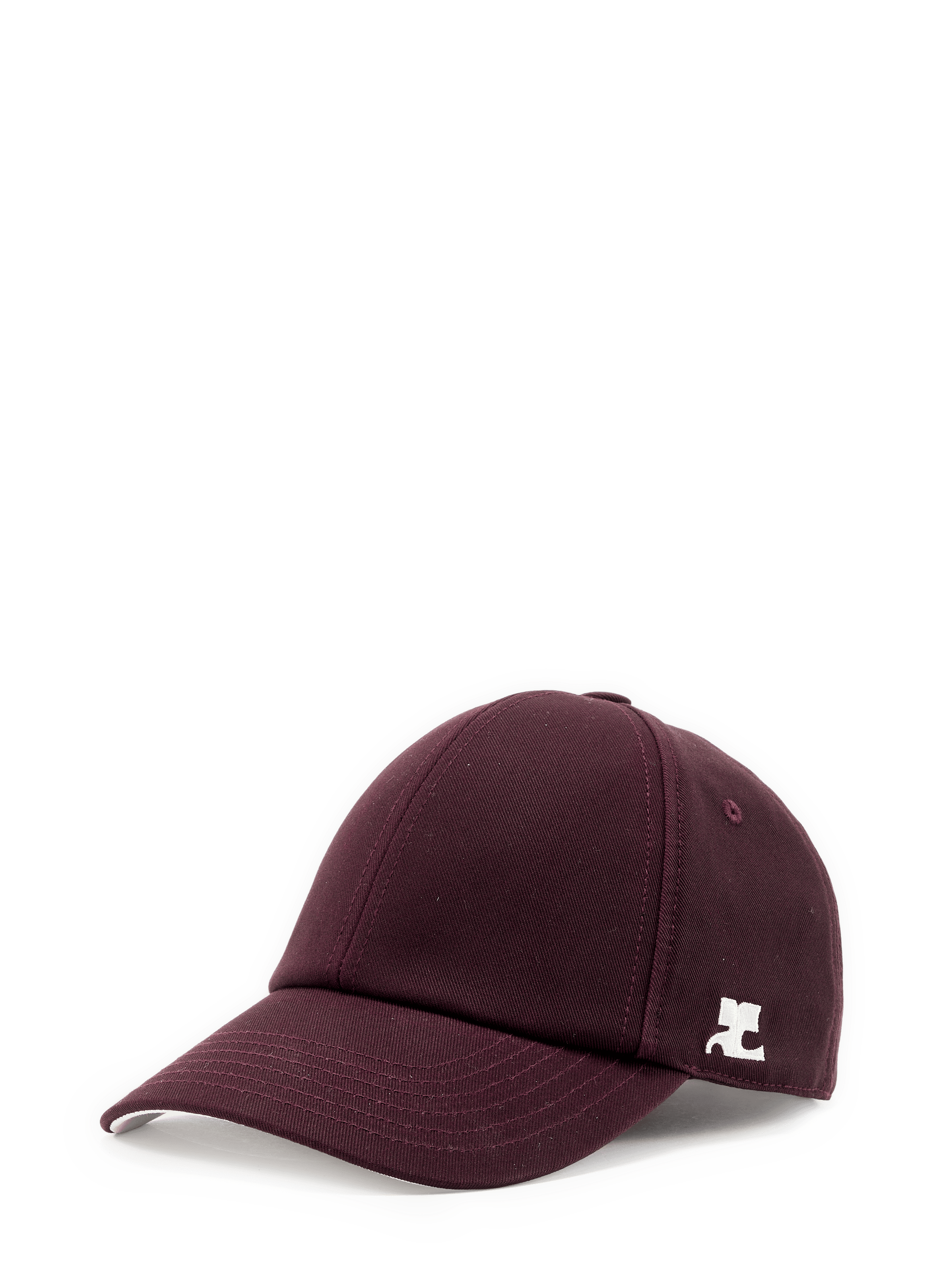 Casquette à logo en coton COURRÈGES Rouge
