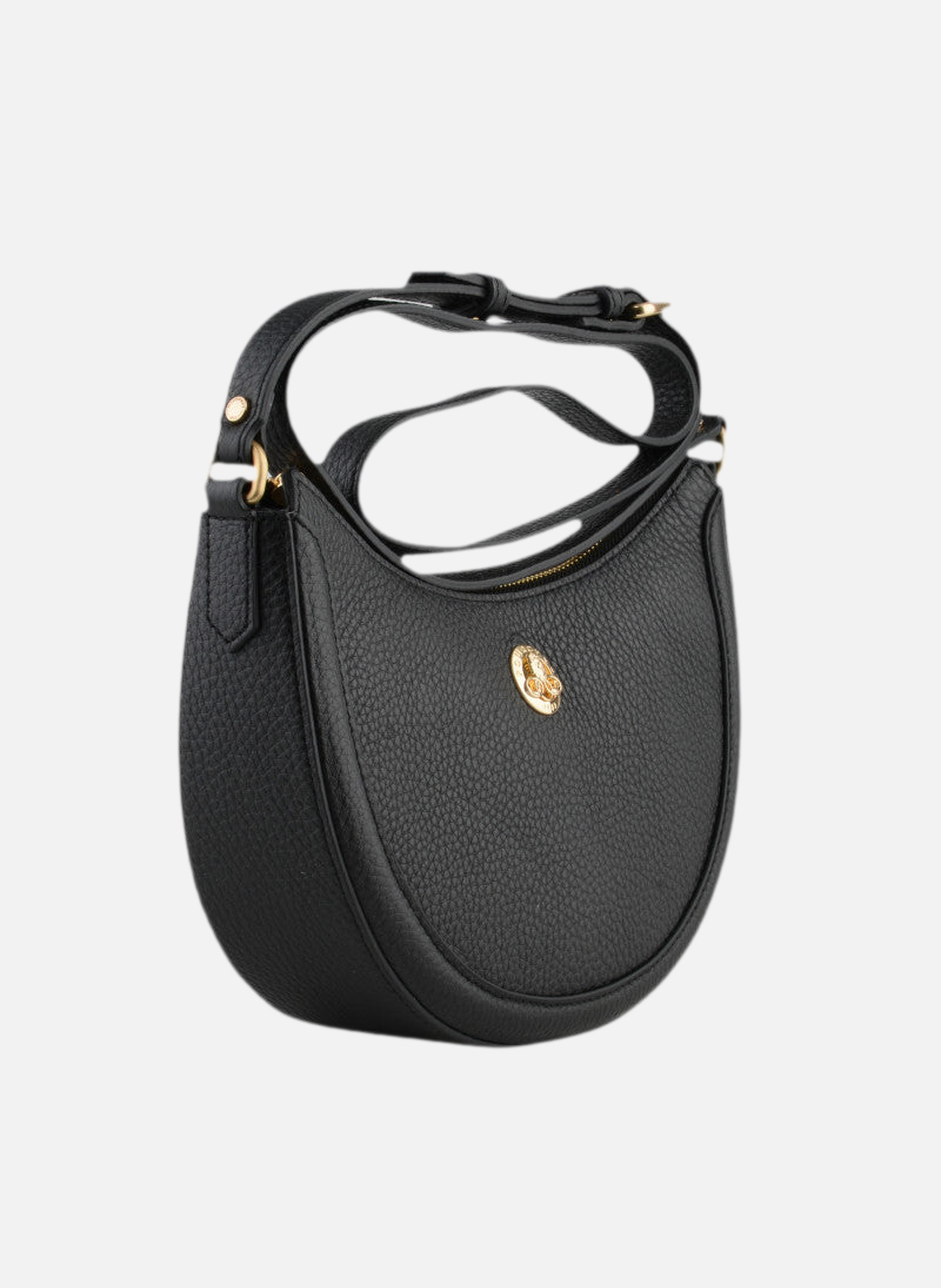 Image | sac porté épaule en cuir de vachette POURCHET Noir