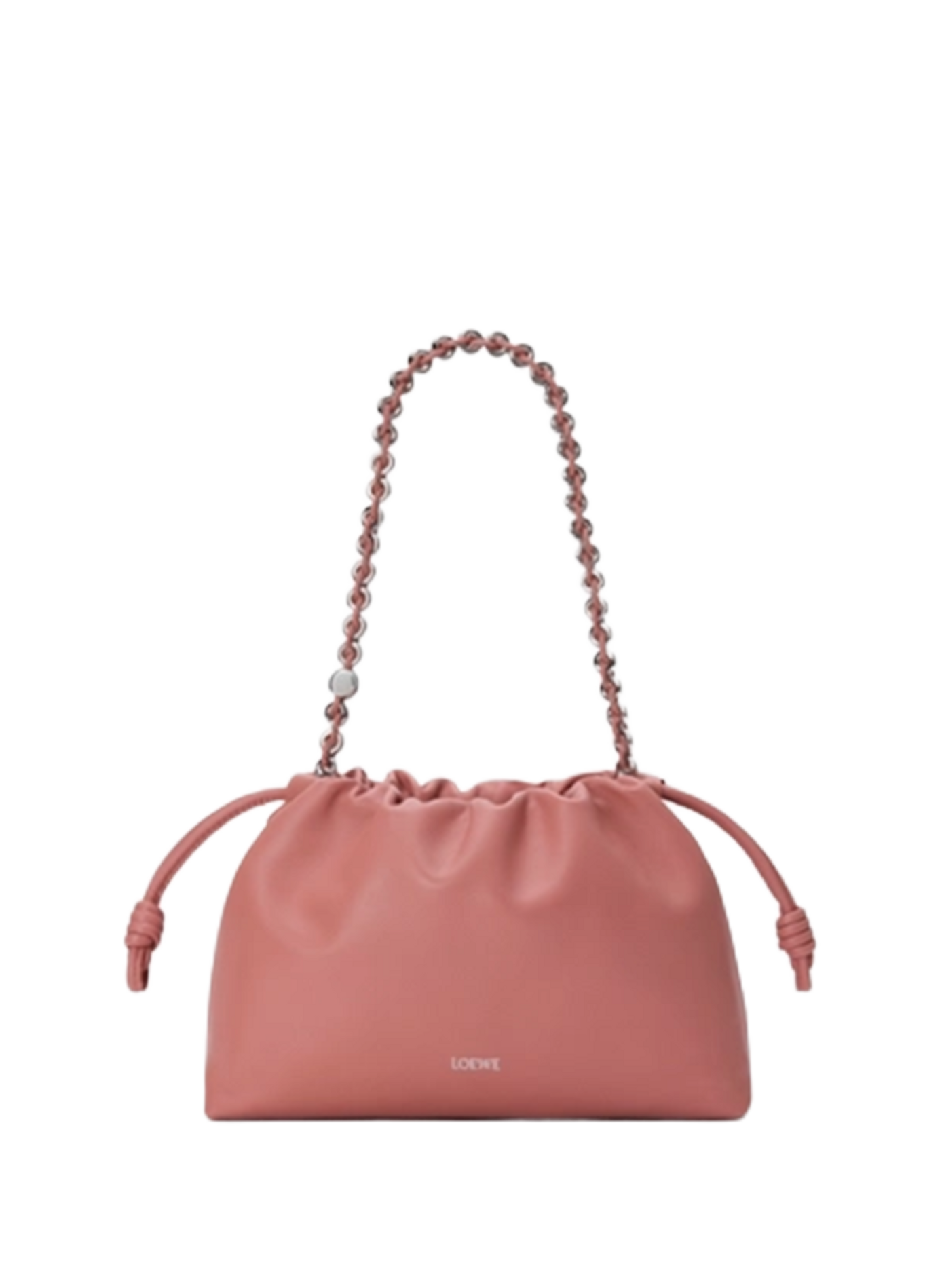 Sac Flamenco purse moyen en cuir  LOEWE Rose