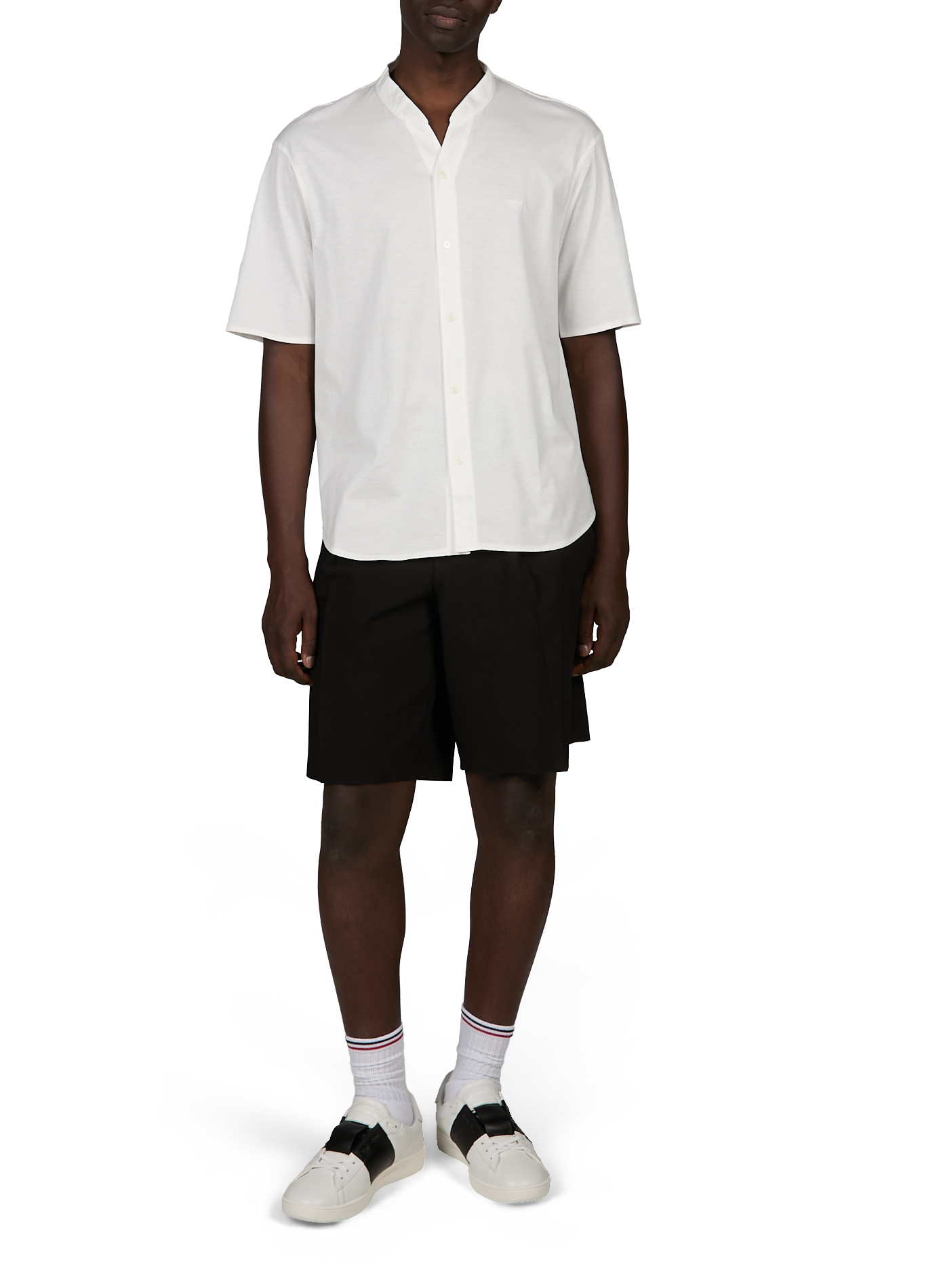 Leather low-top sneakers VALENTINO White