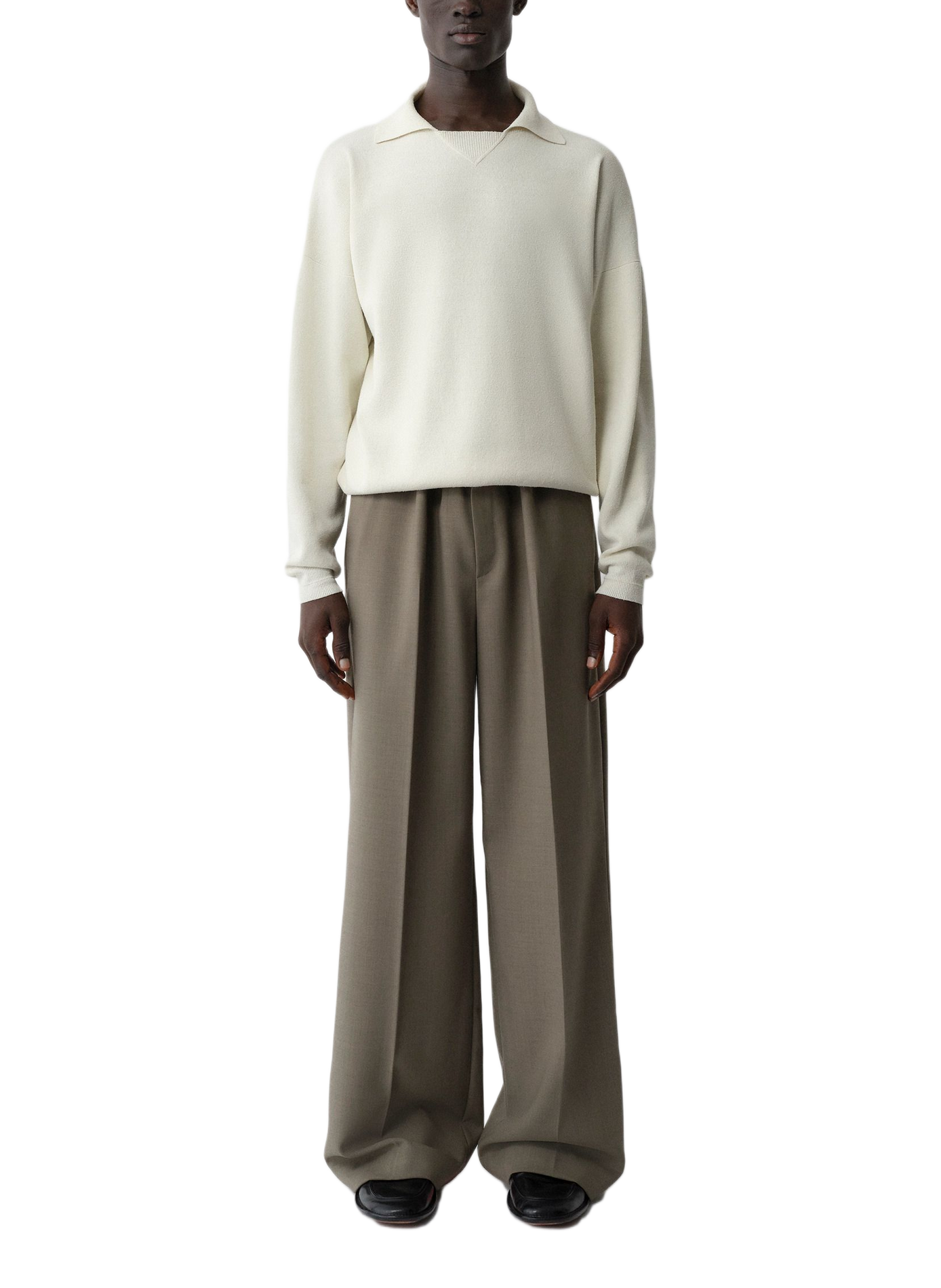 Silk oversize Desmond sweater CALVIN KLEIN COLLECTION White