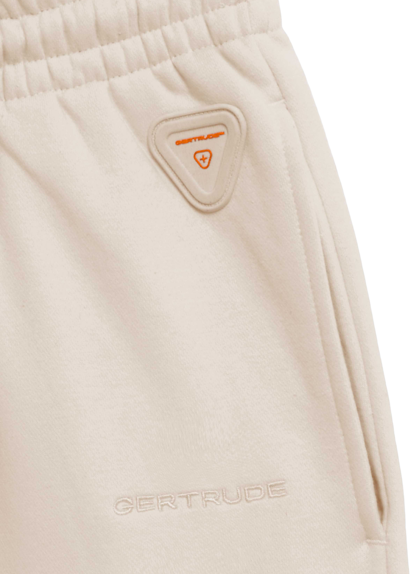 Ruime joggingbroek Robbie van katoenmix | Beige GERTRUDE Dames