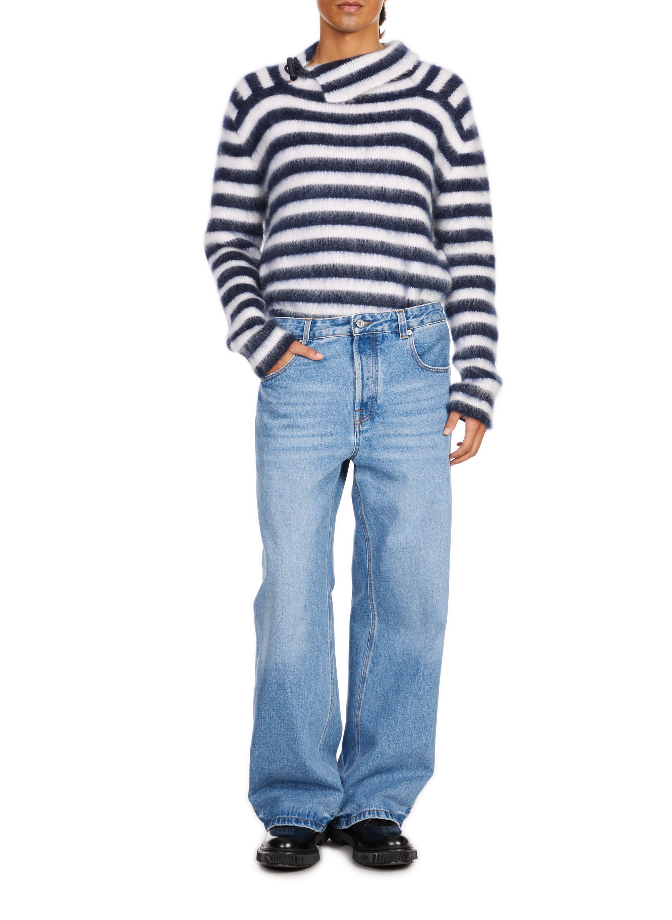 The wide leg denim JACQUEMUS Blue