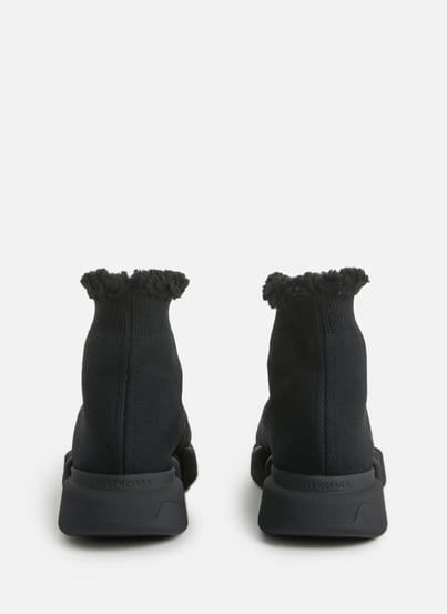 Speed 2.0 LT faux fur and recycled knit sneakers BALENCIAGA Speed 2.0 LT faux fur and recycled knit sneakers BALENCIAGA