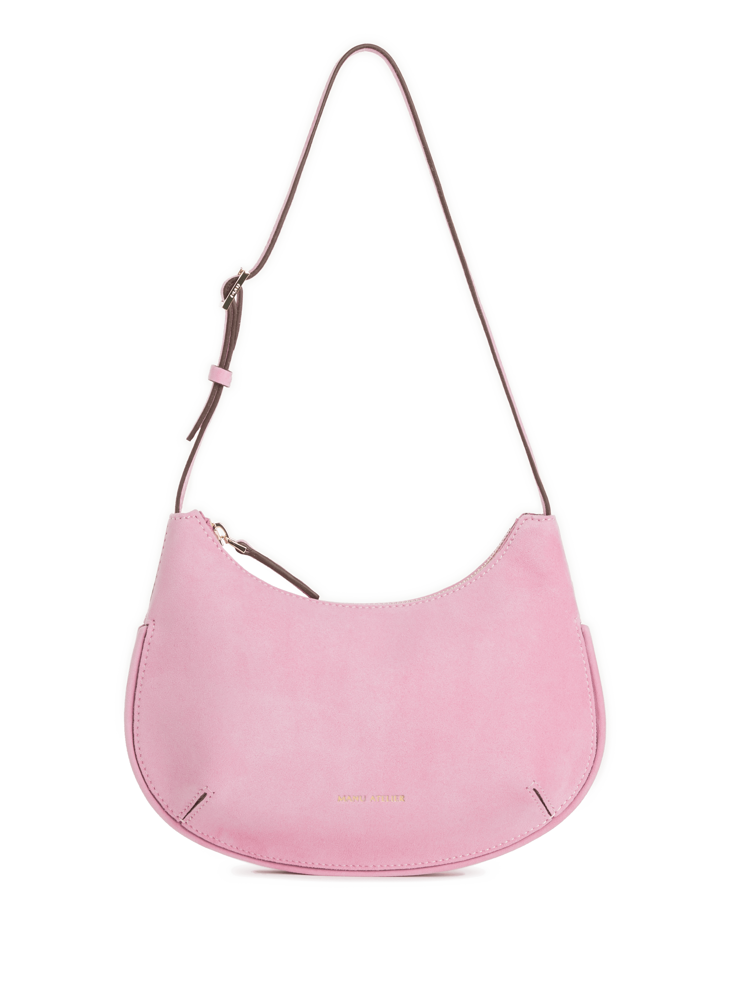 Leather bag MANU ATELIER Pink
