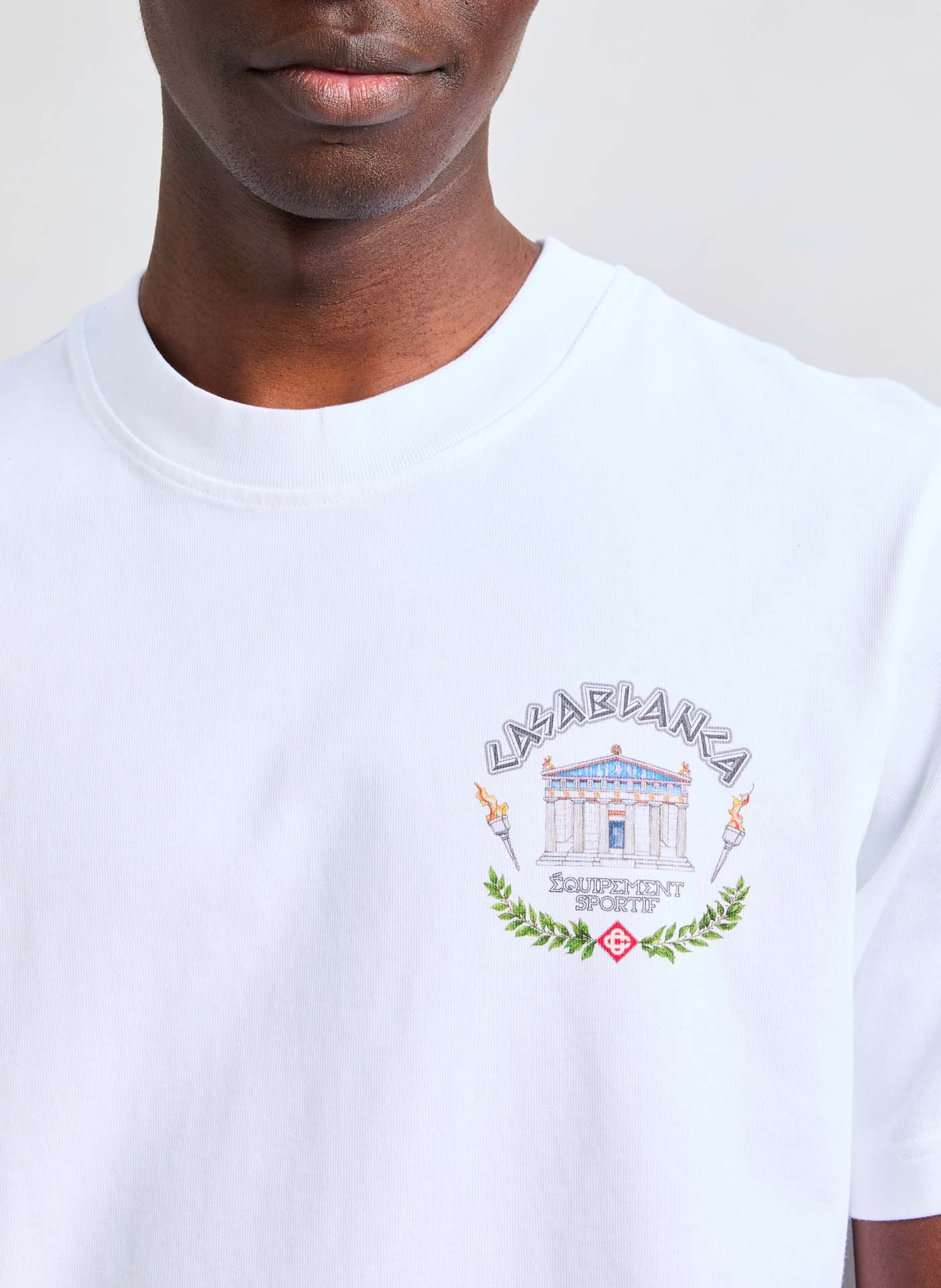 Printed T-shirt CASABLANCA PARIS White