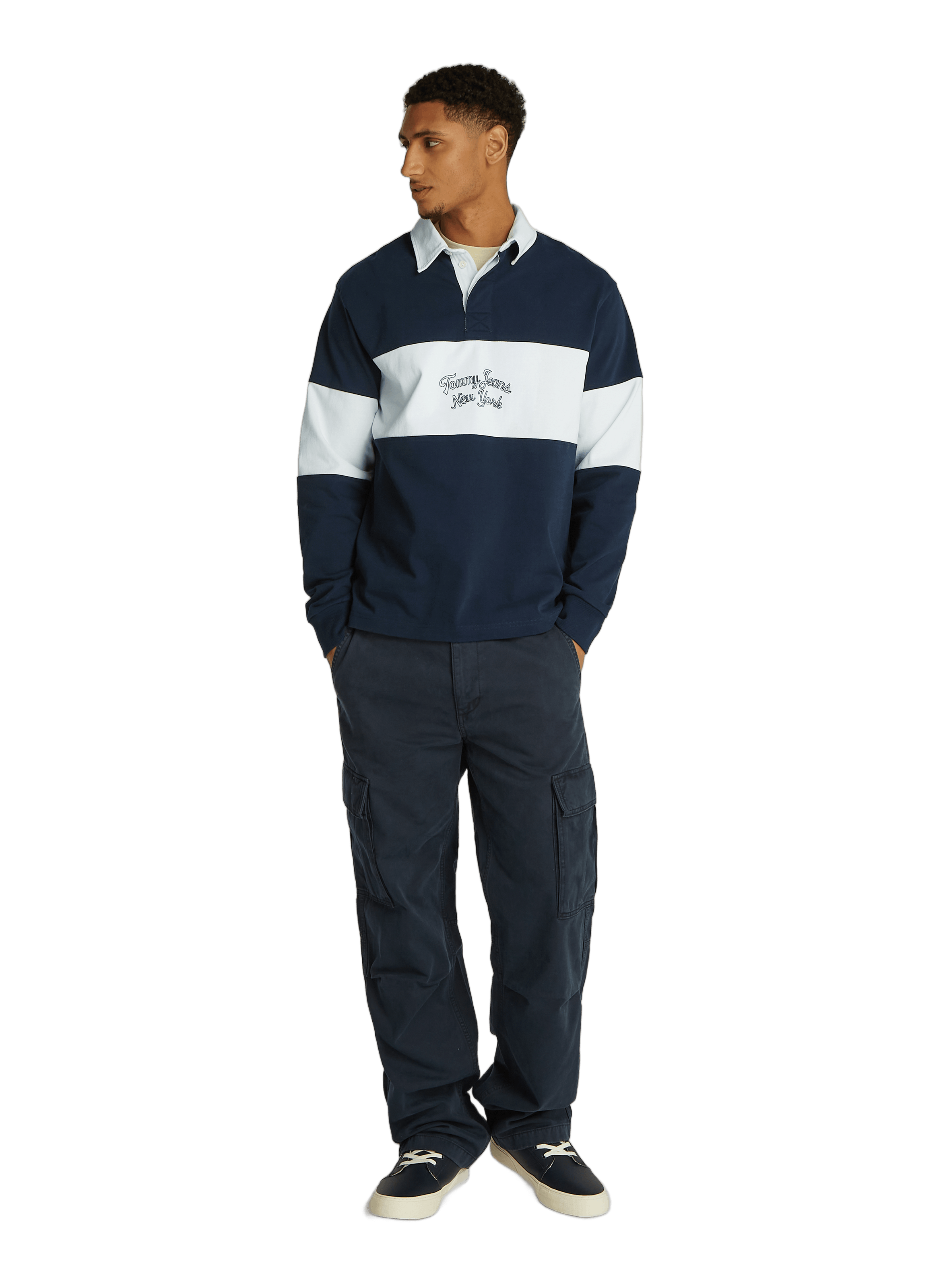 Polo de rugby en coton  TOMMY HILFIGER Multicolore