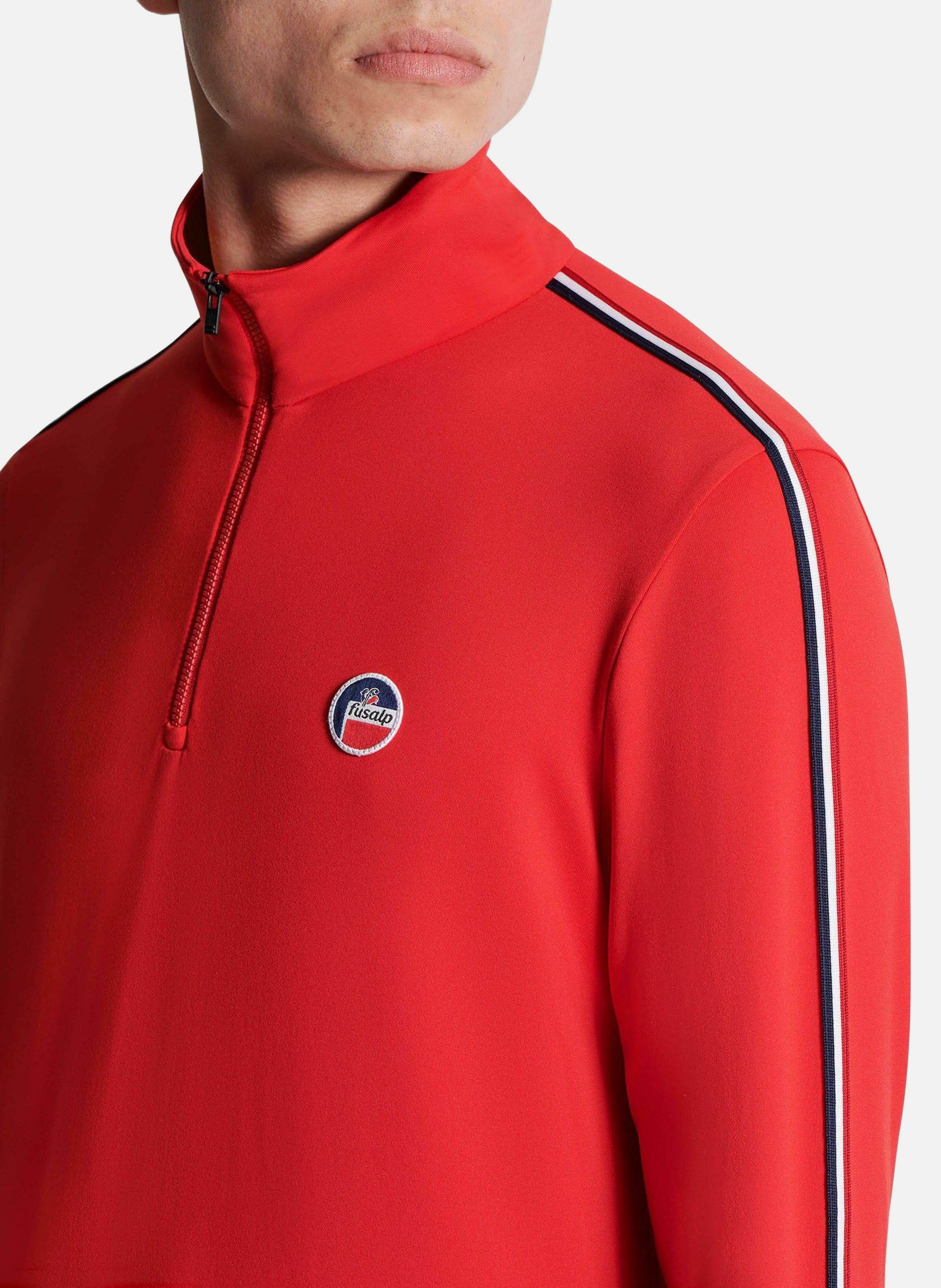 Sous pull mario col montant coupe regular FUSALP Rouge