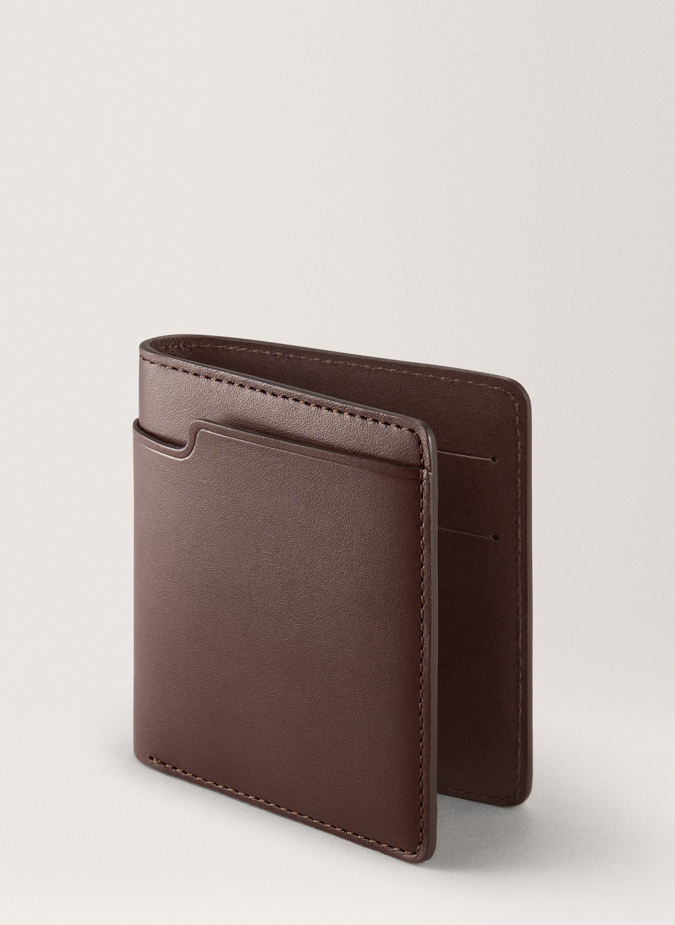 Portefeuille 'walden' en cuir vachetta CARL FRIEDRIK Marron