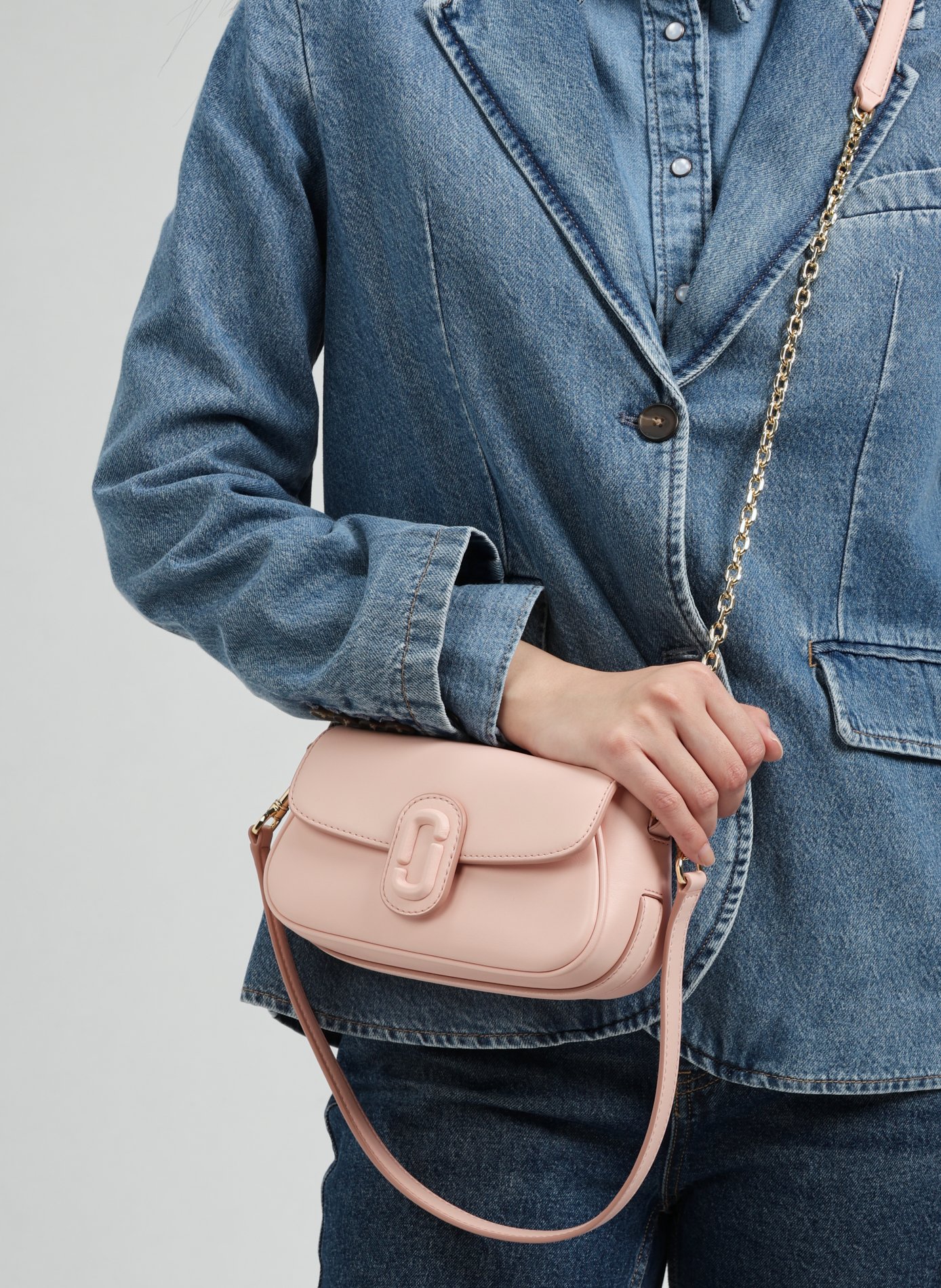 Sac porté épaule The Clover Shoulder Bag MARC JACOBS Rose