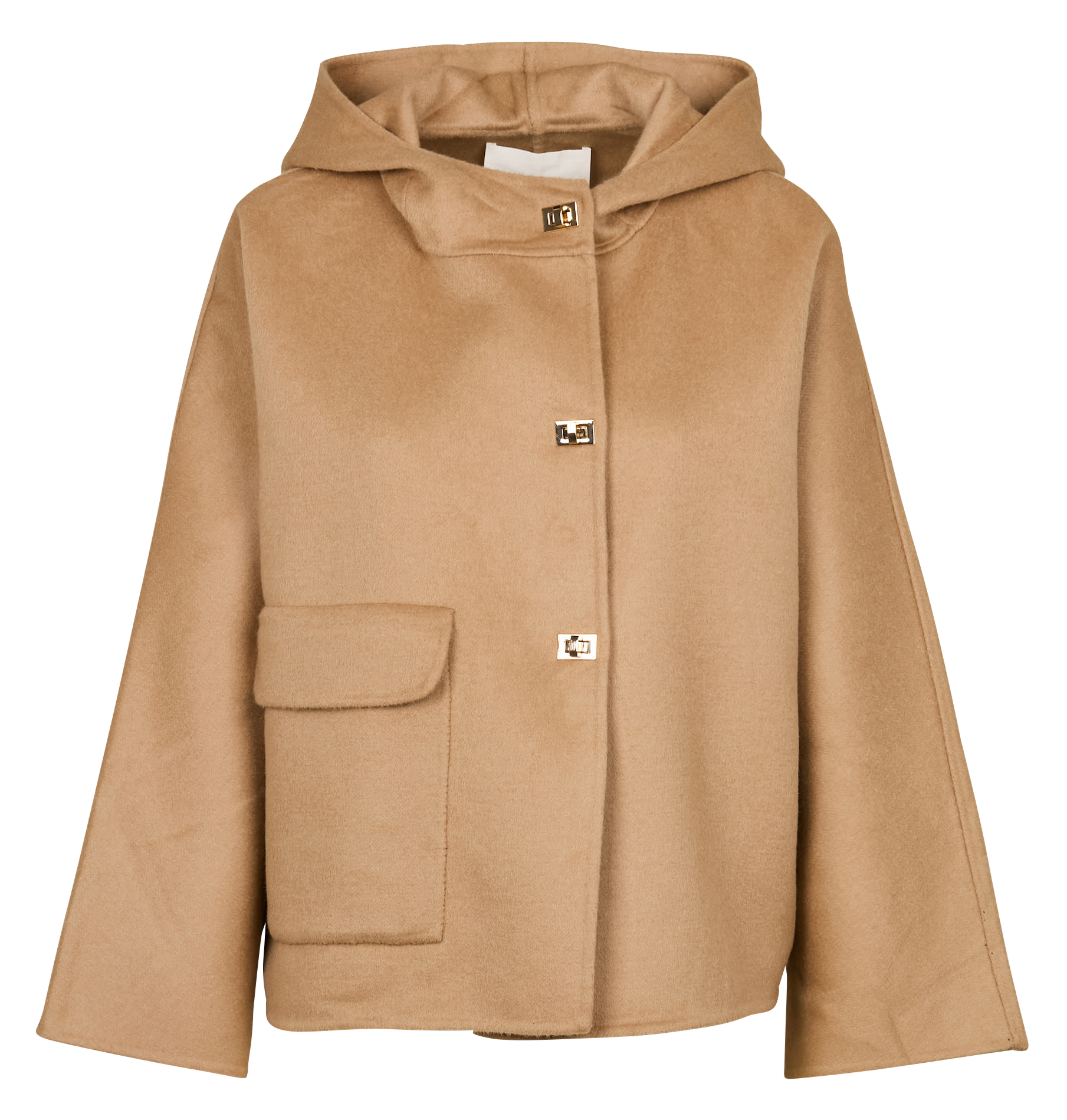 Manteau ample col montant en laine mélangée kove BA&SH Marron