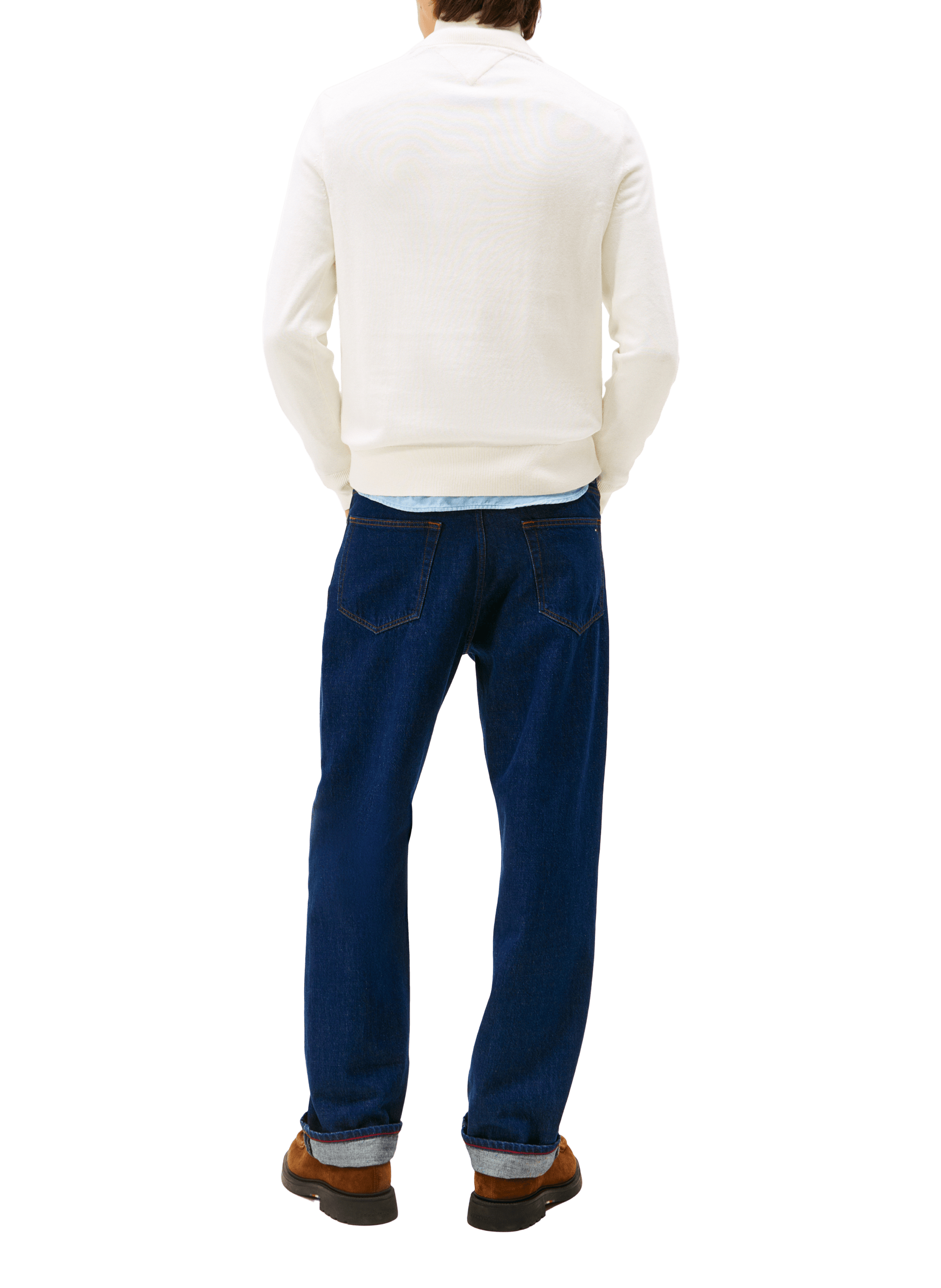 Funnel neck half-zip jumper TOMMY HILFIGER Beige