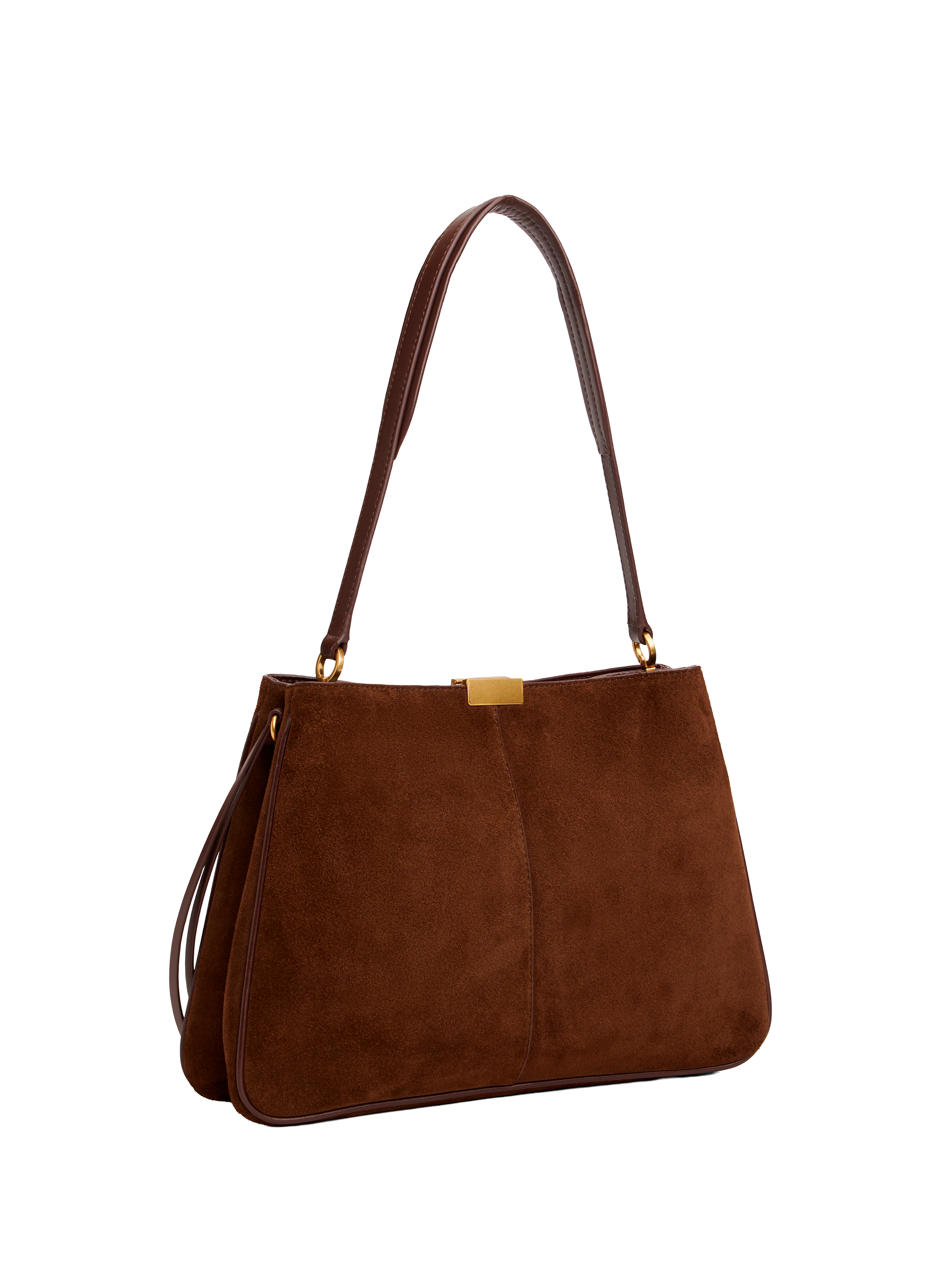 Sac suédé en cuir TOMMY HILFIGER Marron