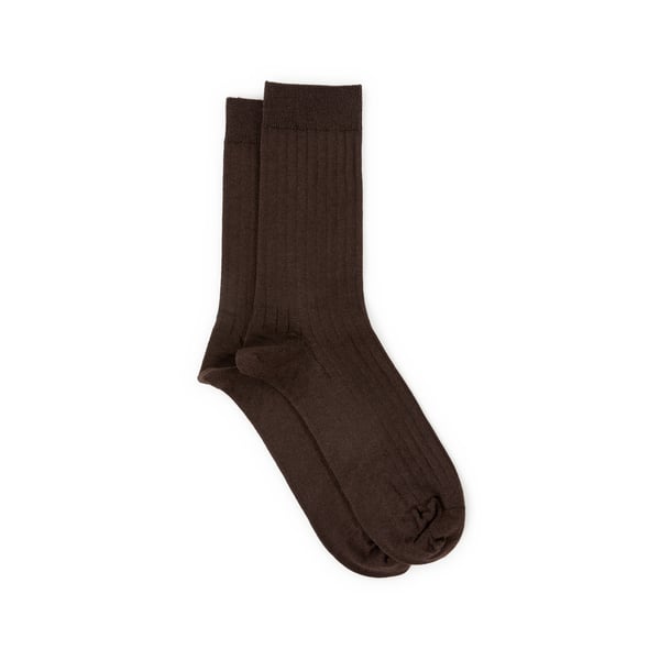 Chaussettes en maille côtelée Chaussettes en maille côtelée