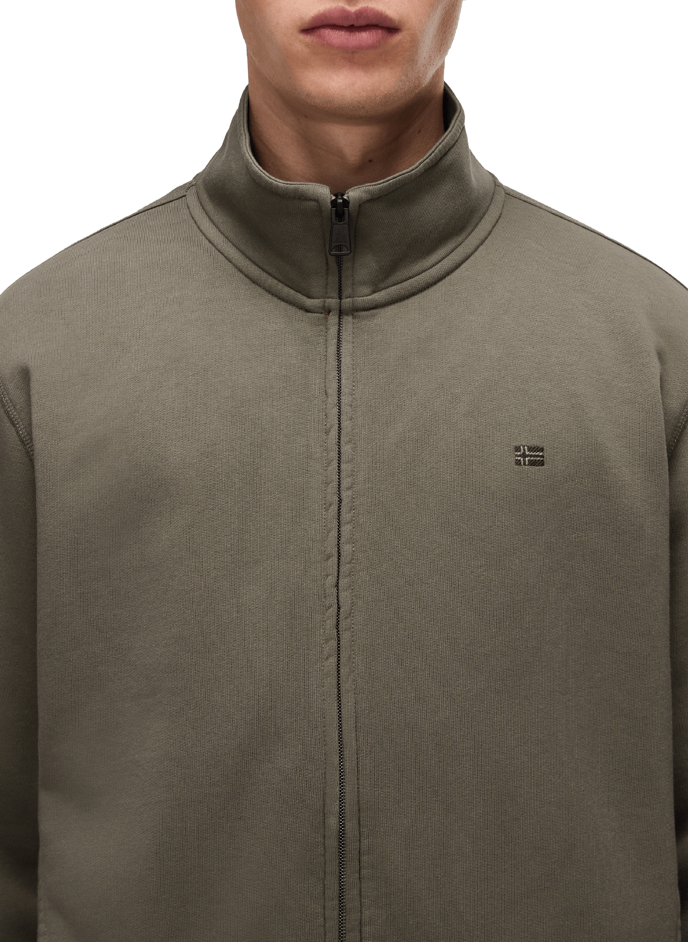 Cotton bomber jacket NAPAPIJRI Green