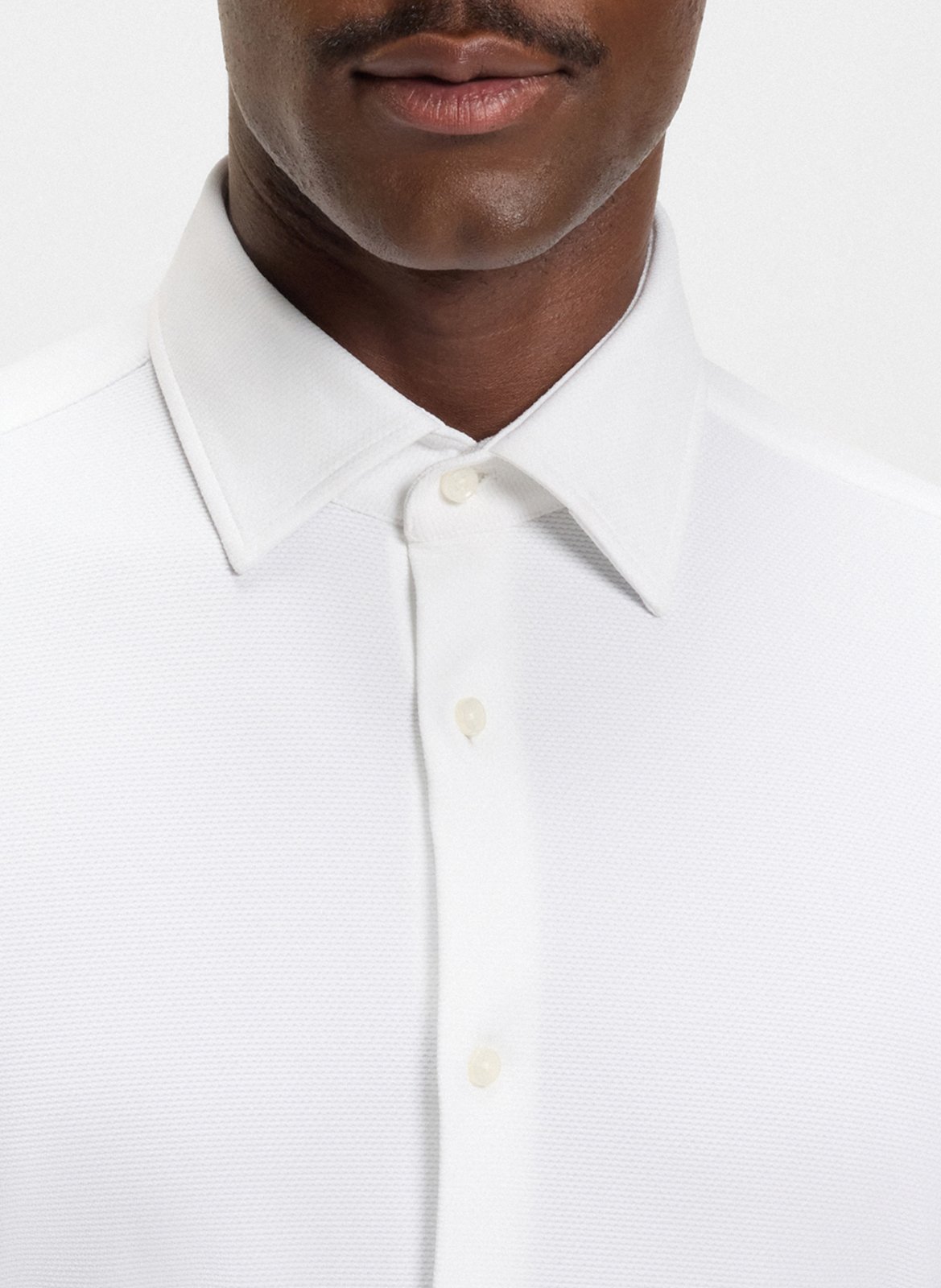 Chemise col classique slim fit BOSS Blanc