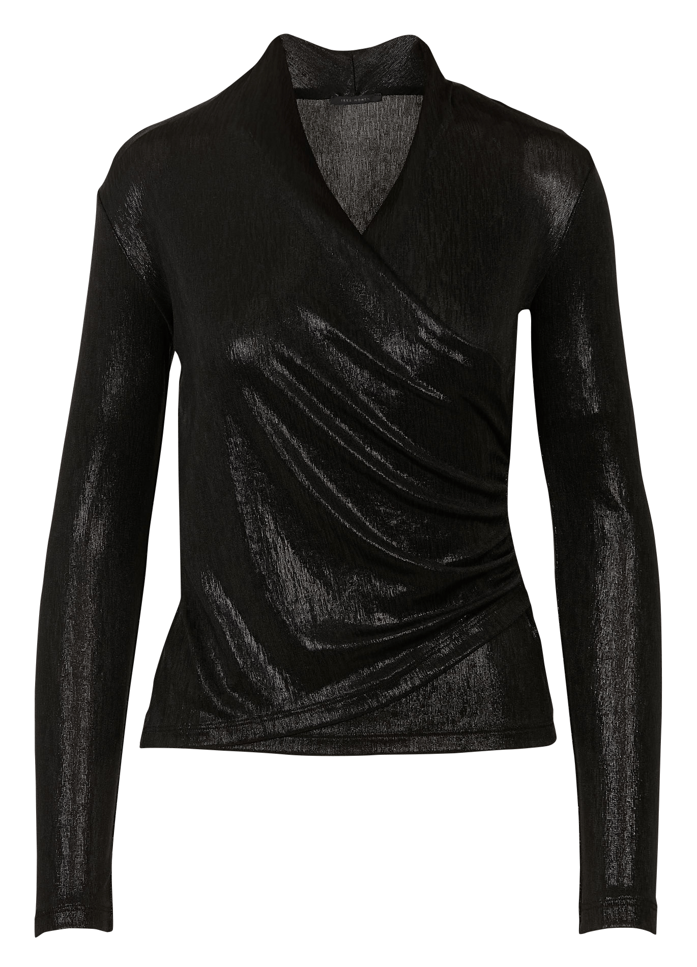 Top cache-cœur brillant IKKS Noir