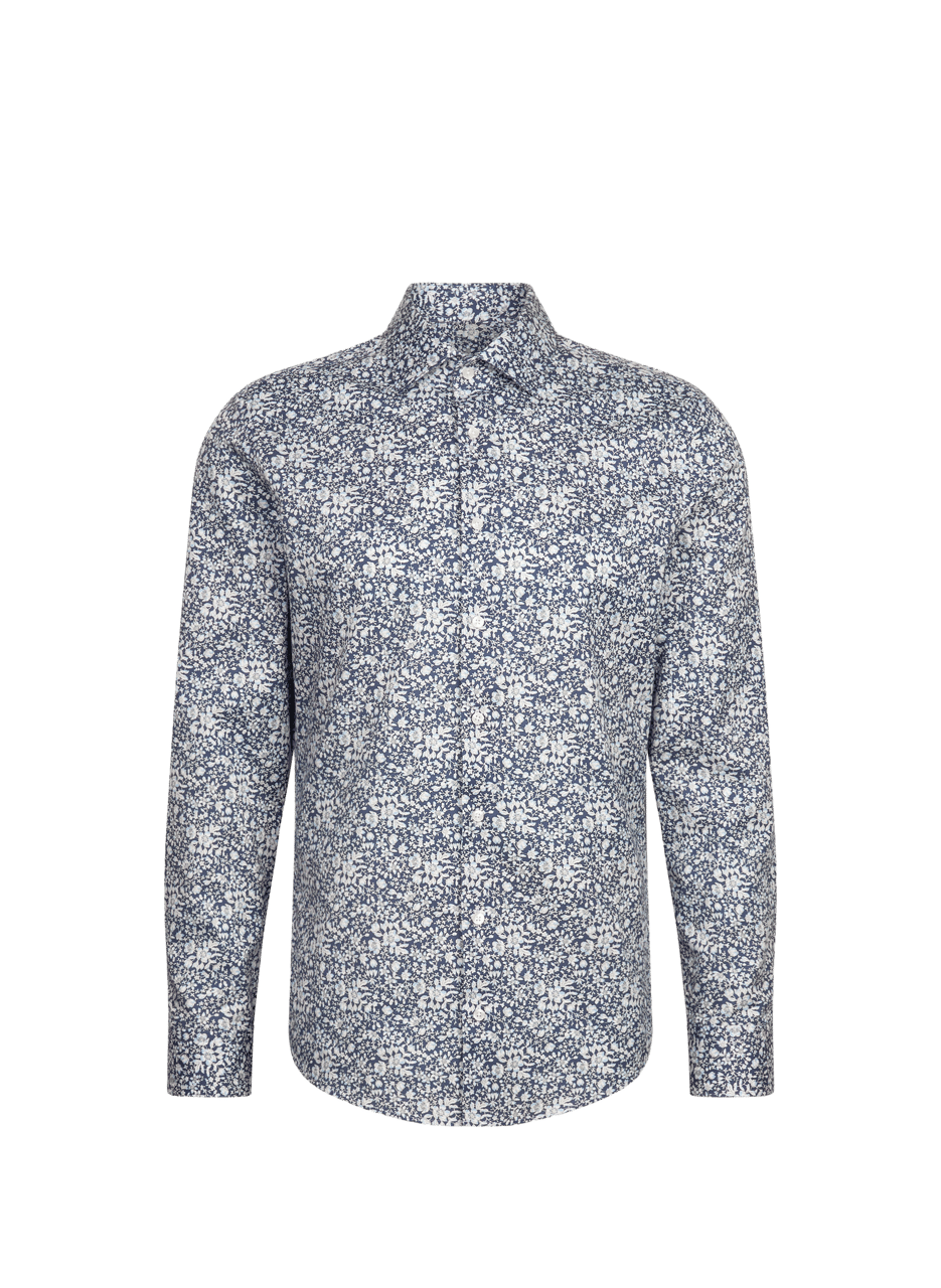 Chemise imprimée en coton SEIDENSTICKER Bleu
