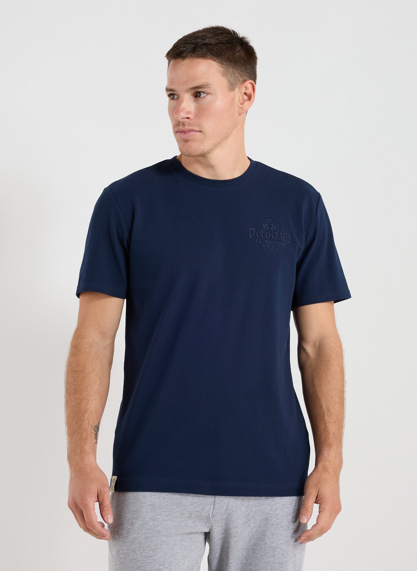 LA MARTINA Cotton blend T-shirt Blue