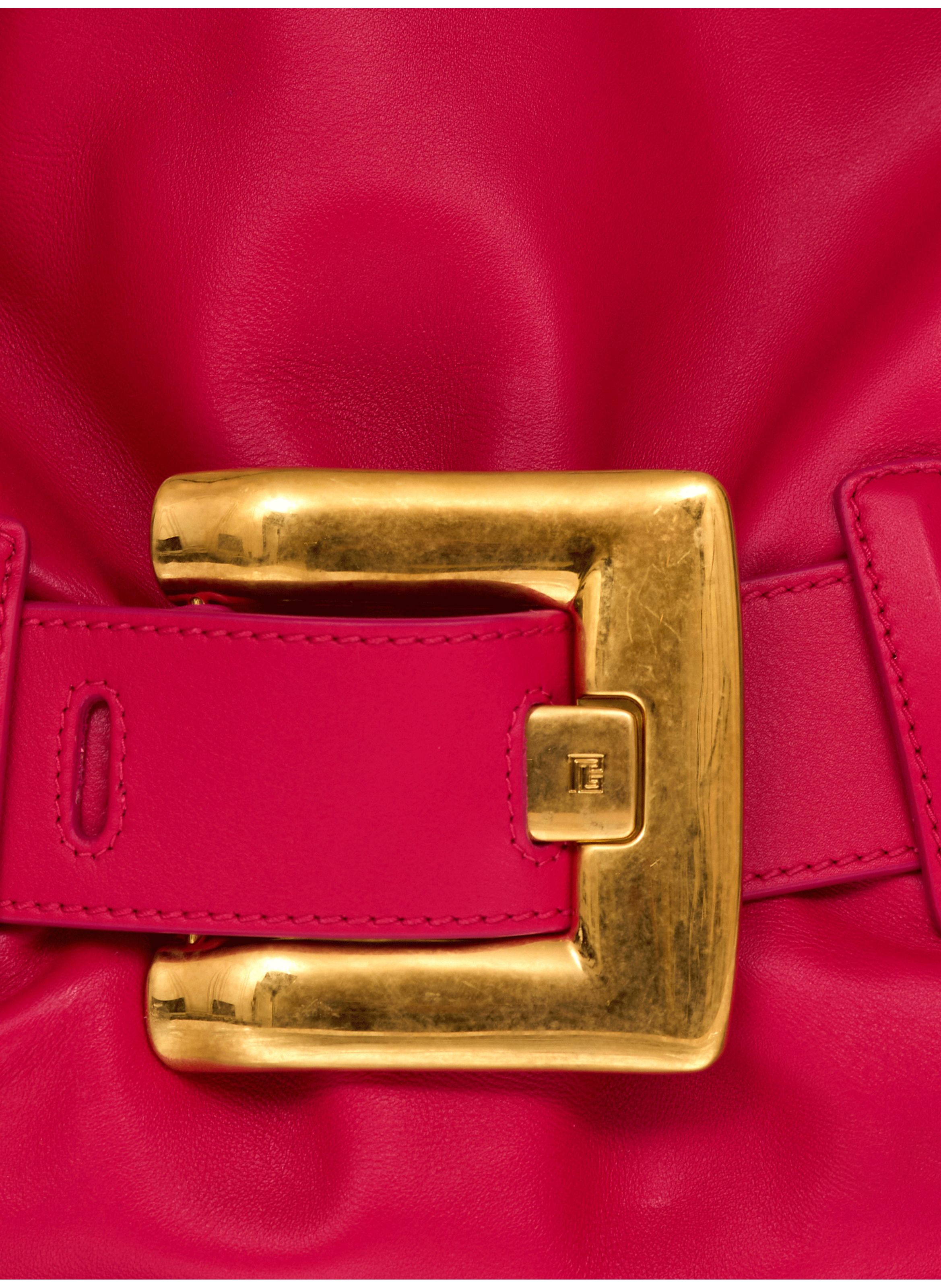 Sac anthem medium en cuir de veau BALMAIN Rose