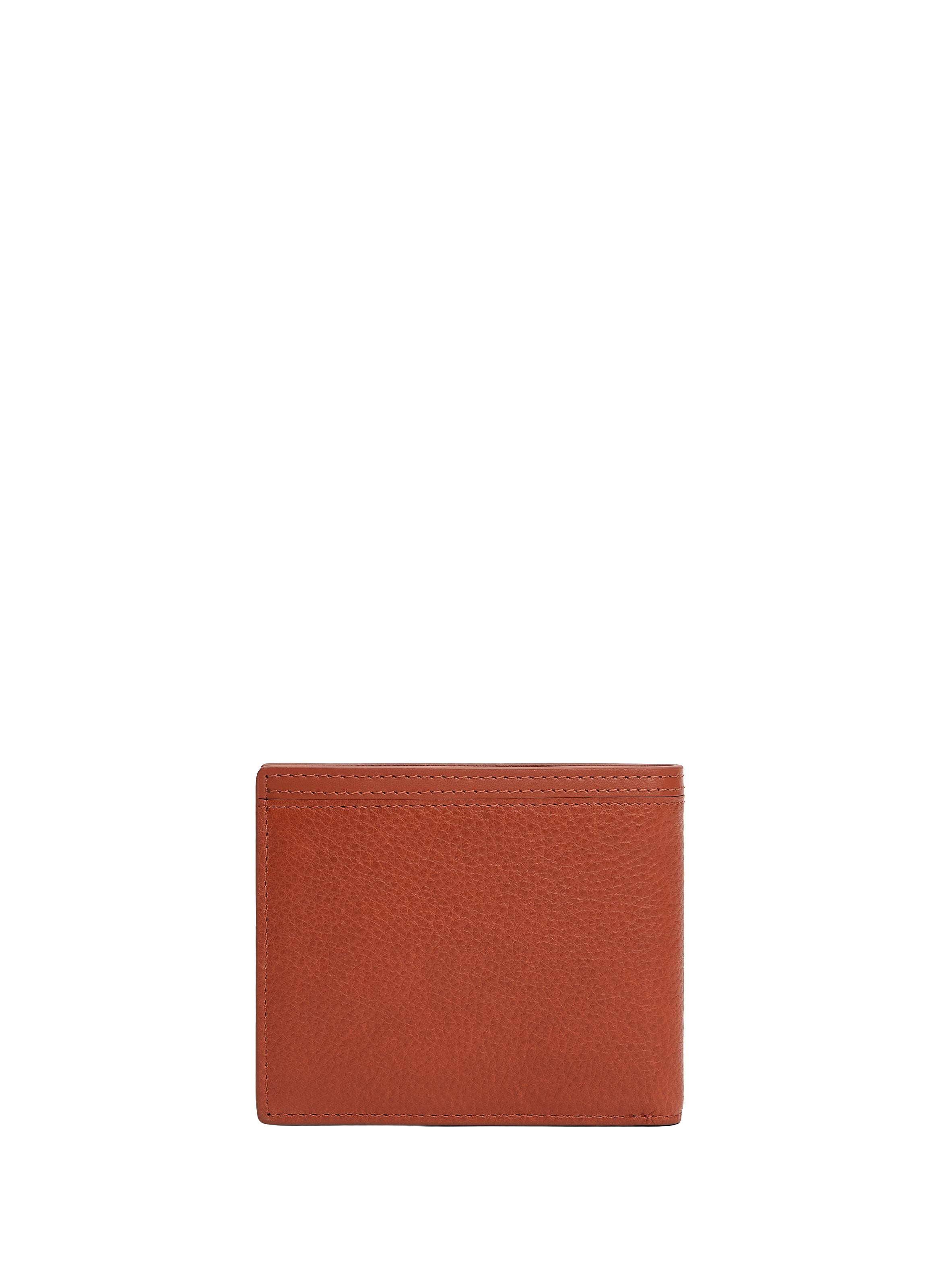 Portefeuille à logo en cuir de vache TOMMY HILFIGER Marron