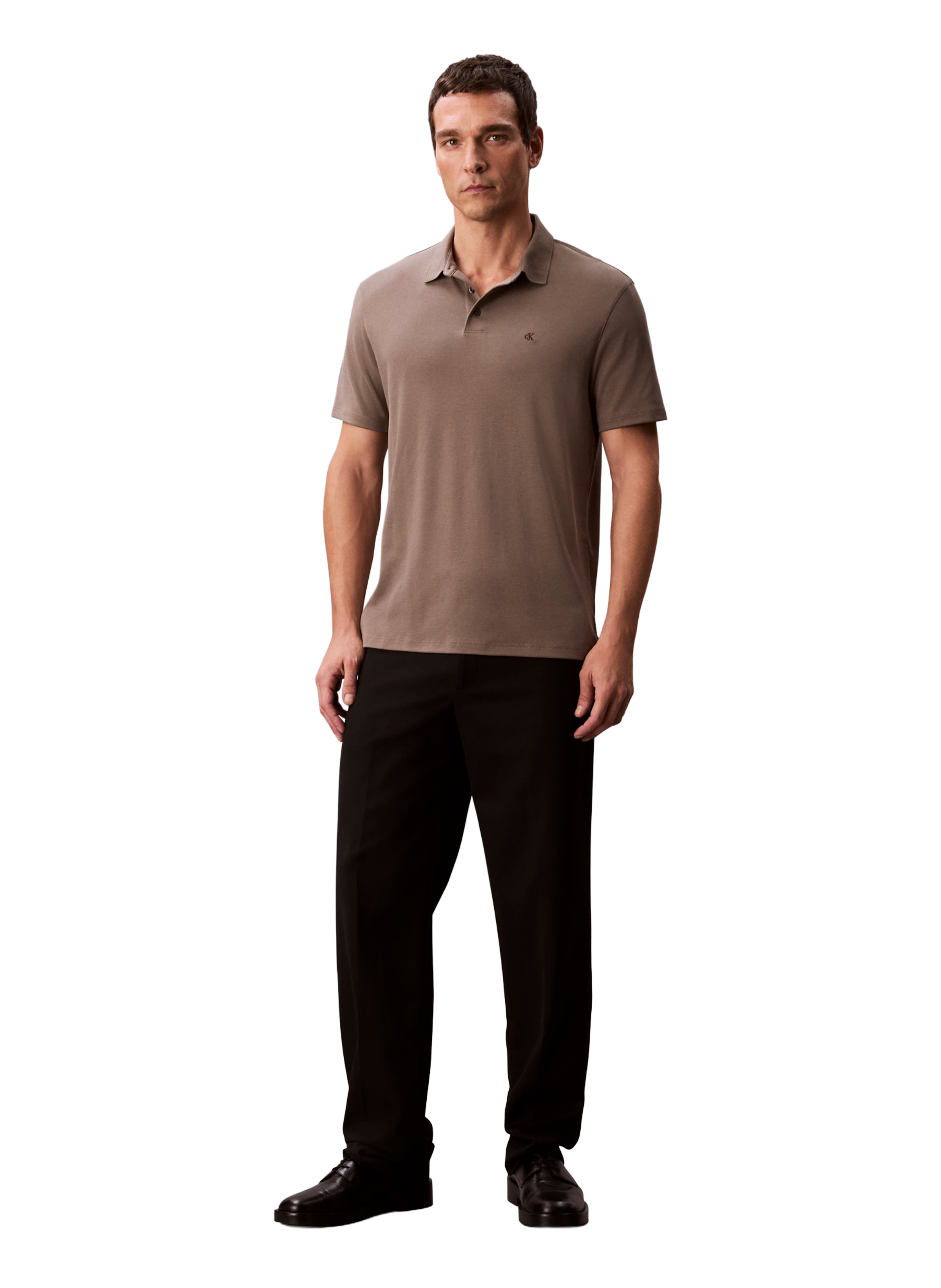  Cotton polo shirt  CALVIN KLEIN Brown