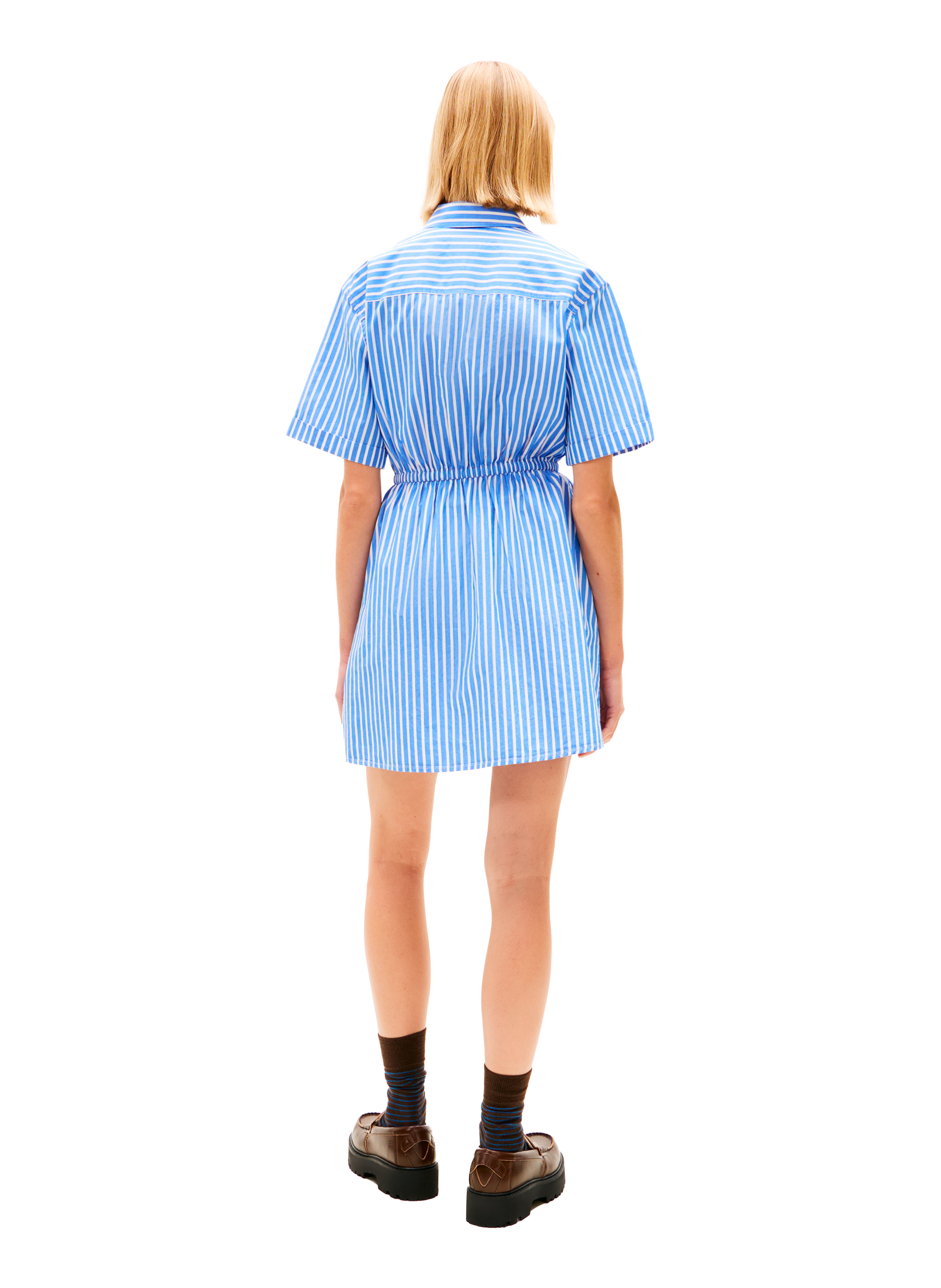 Striped shirt dress TOMMY HILFIGER Blue