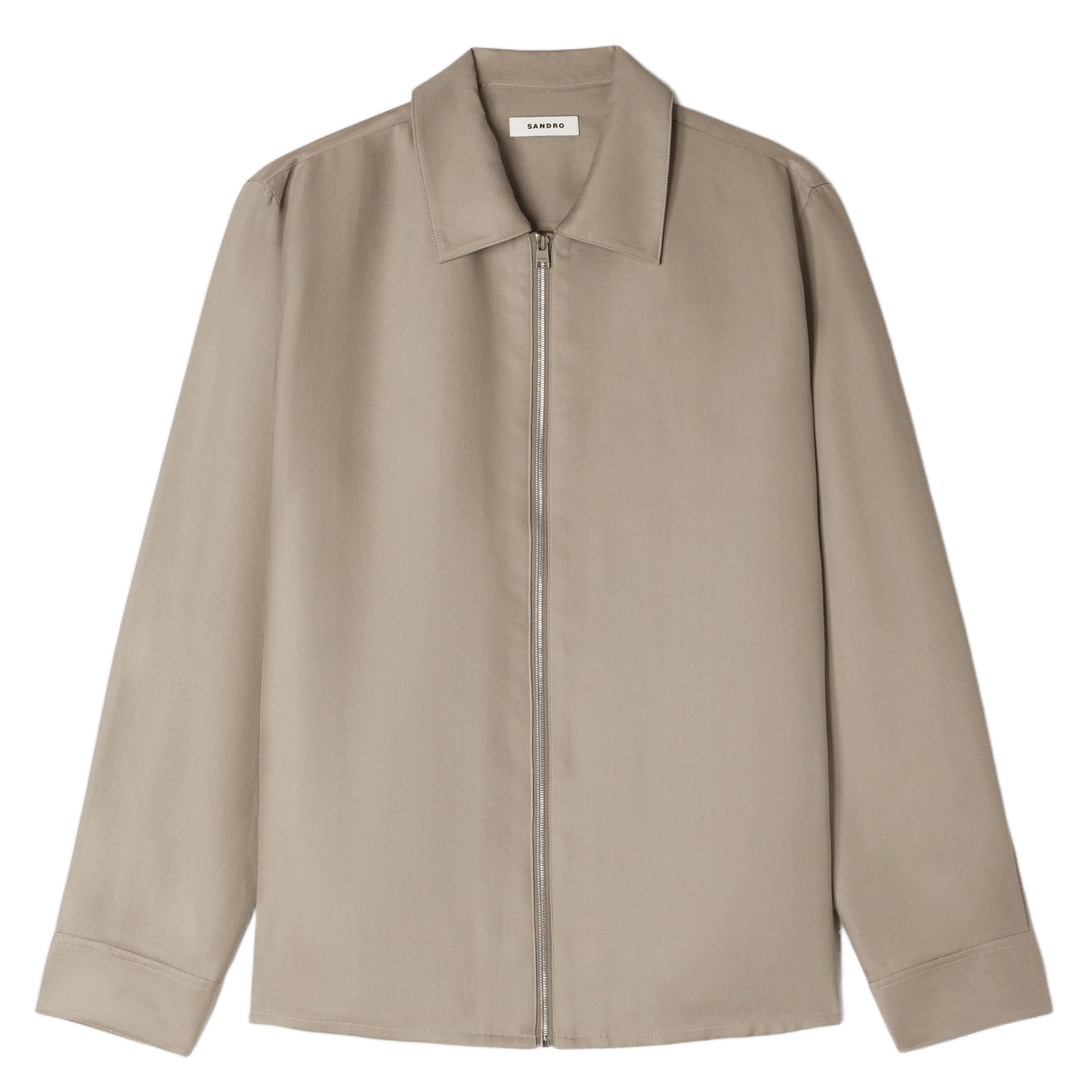 Veste col classique SANDRO Argent