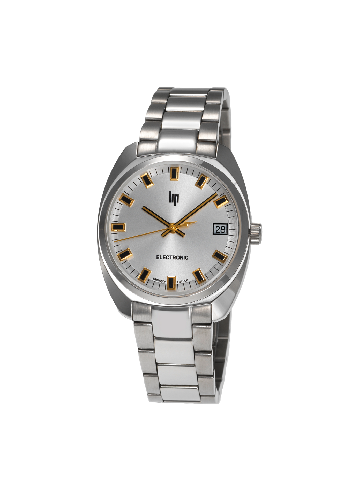 Montre quartz en acier LIP Argent