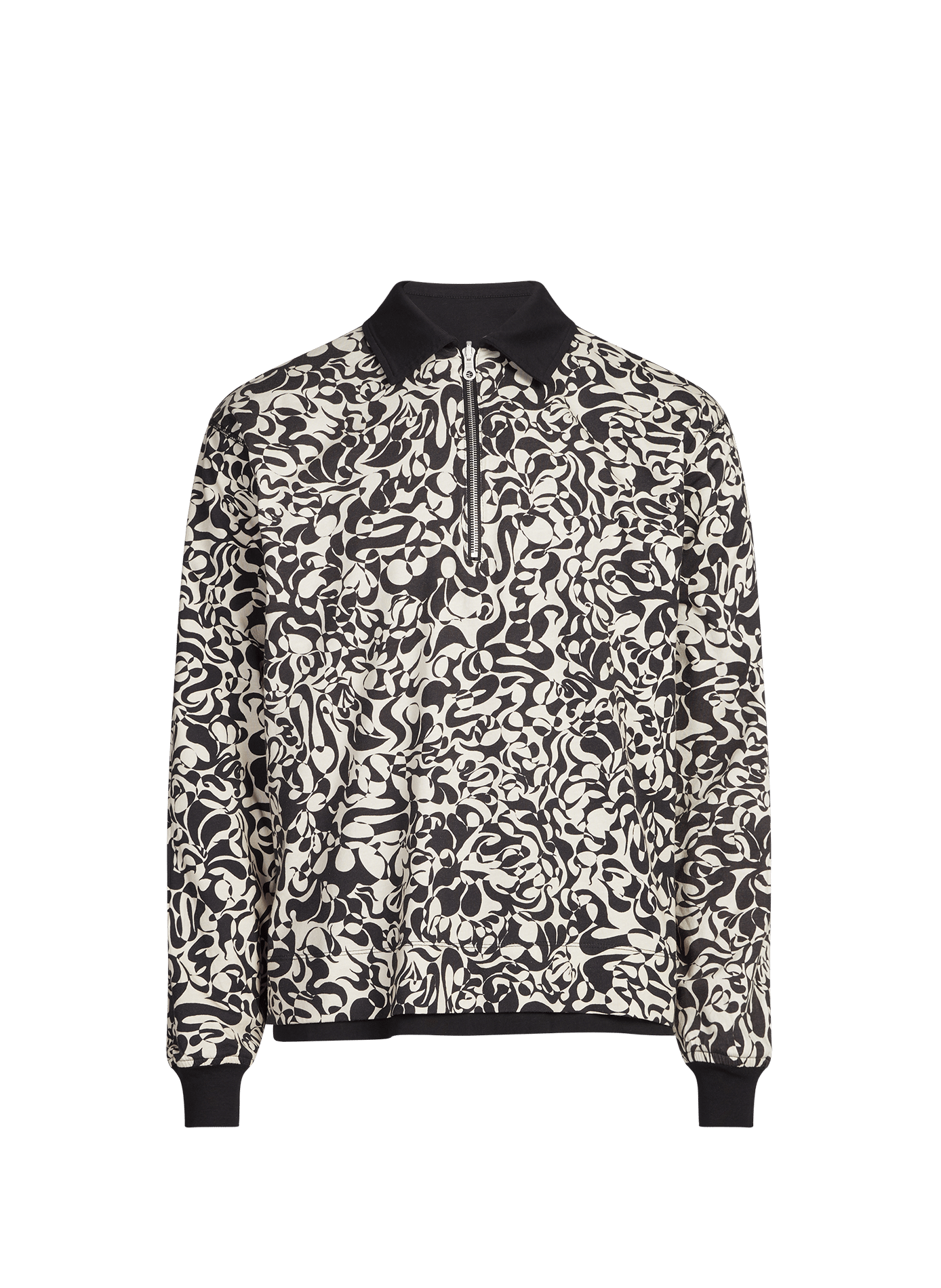 Long sleeve polo shirt DRIES VAN NOTEN Black