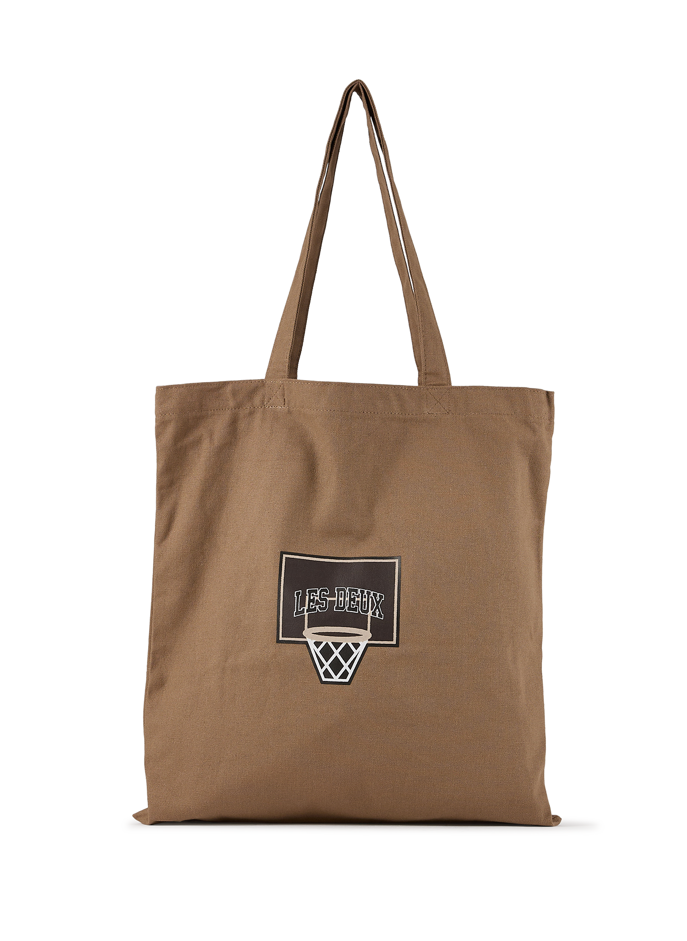 Tote bag Varsity en coton LES DEUX Marron