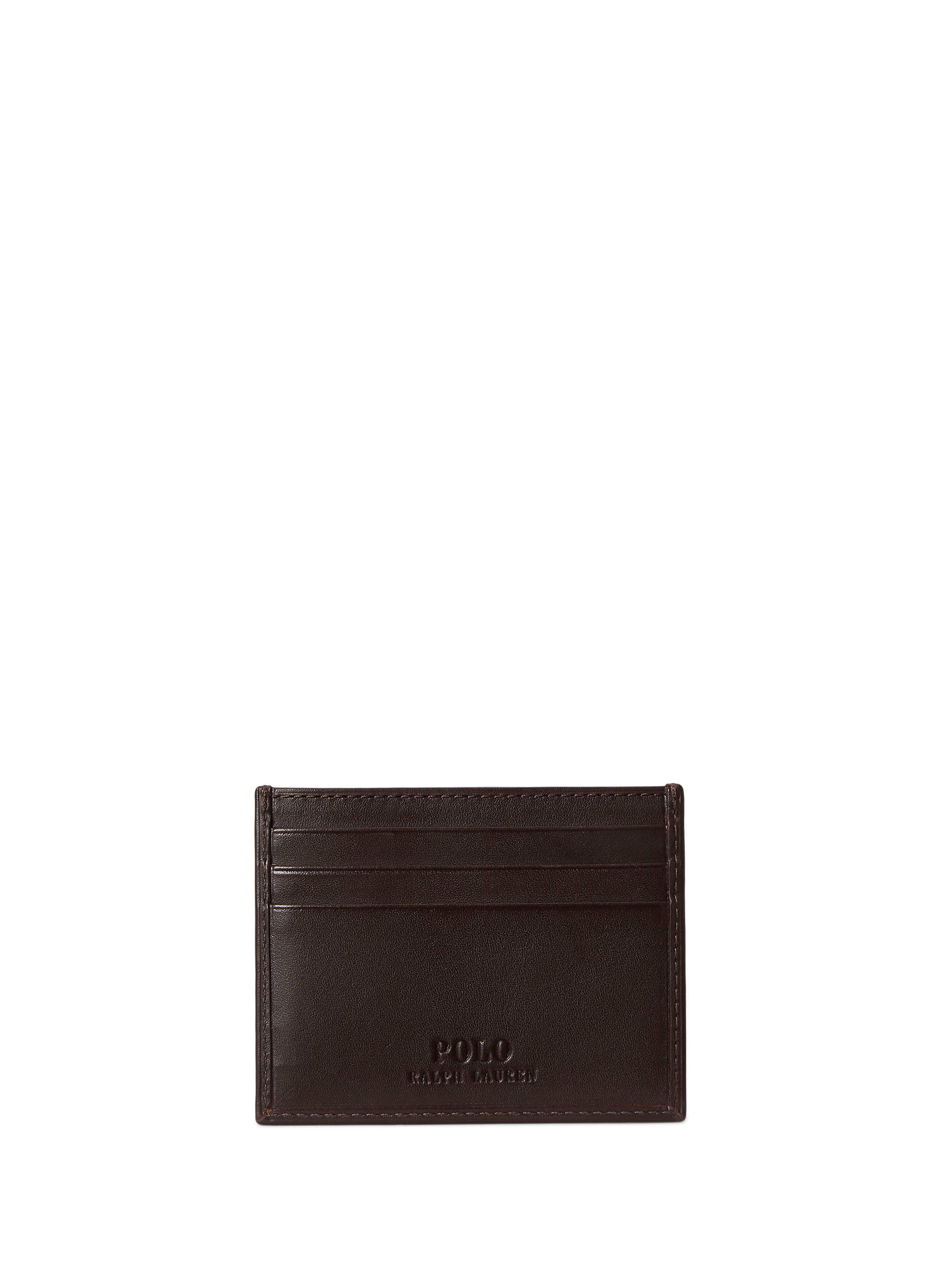 Cowhide leather logo wallet POLO RALPH LAUREN Beige