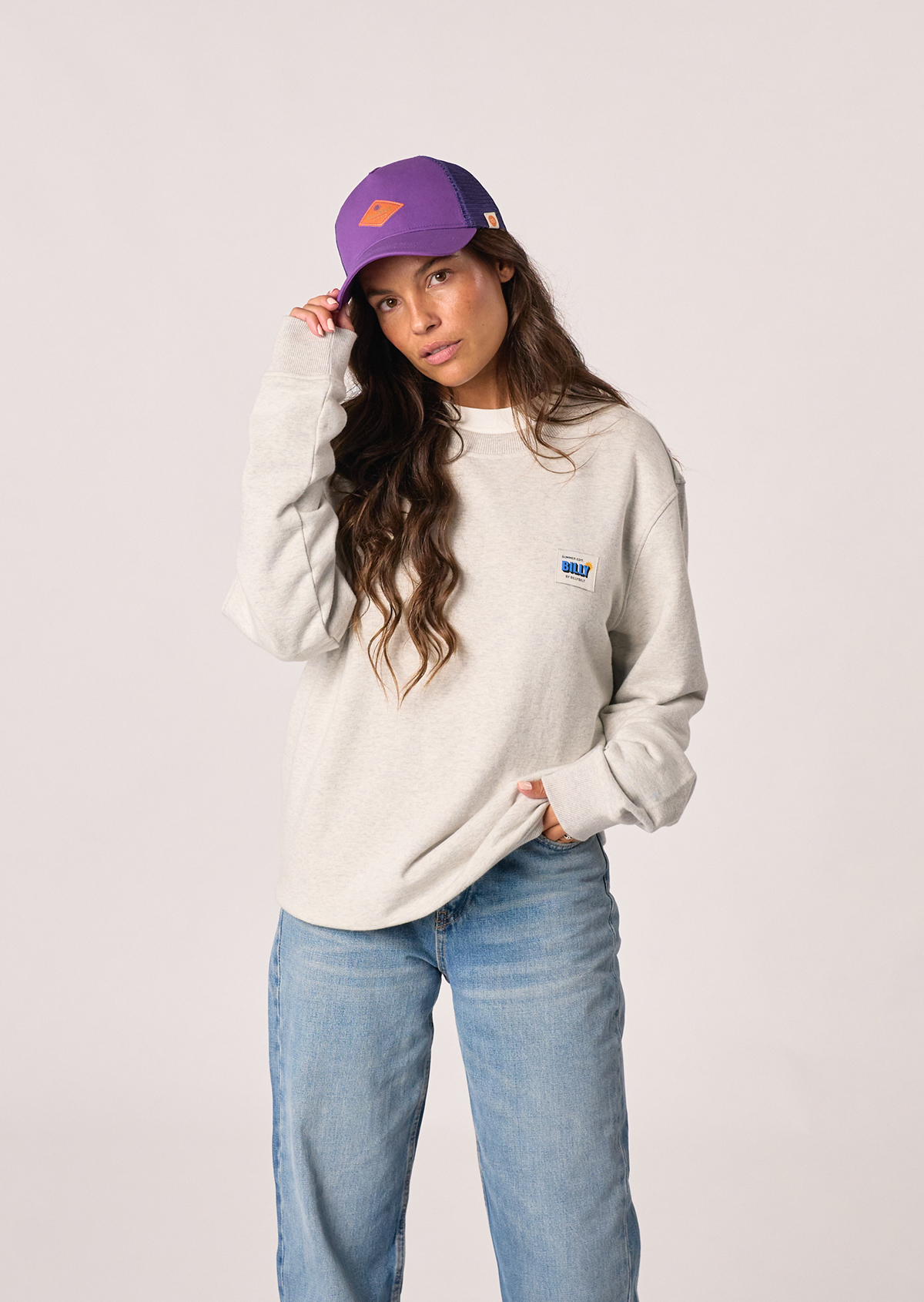 Casquette en coton trucker BILLYBELT Violet
