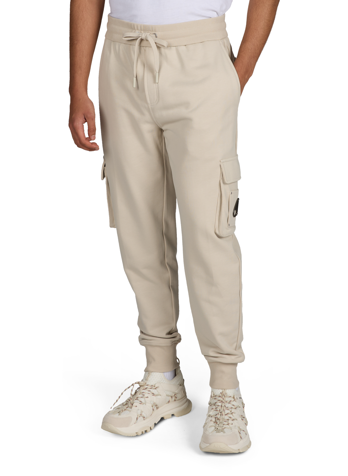 Cotton joggers MOOSE KNUCKLES Grey