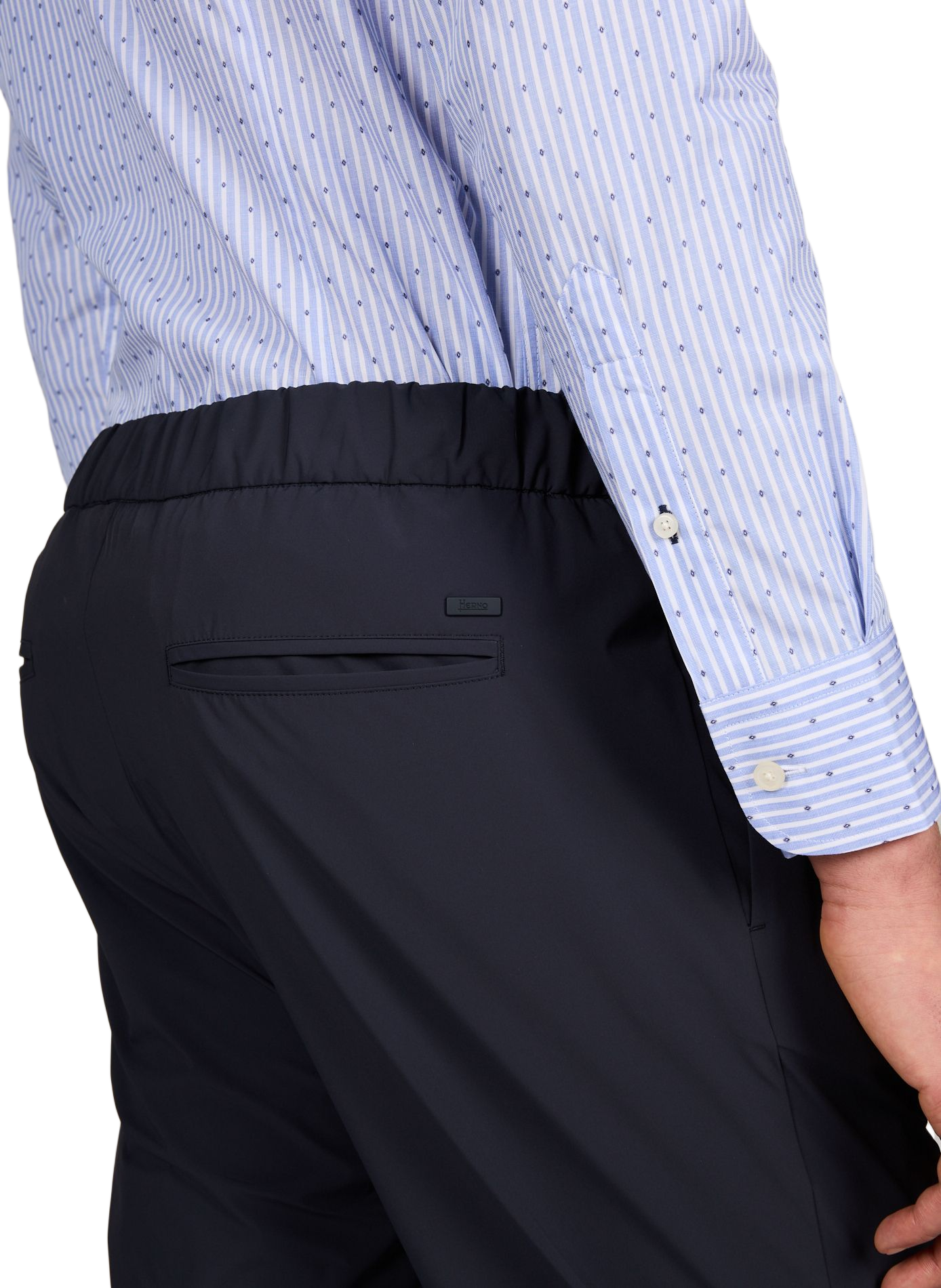 Pantalon 7/8 uni HERNO Bleu