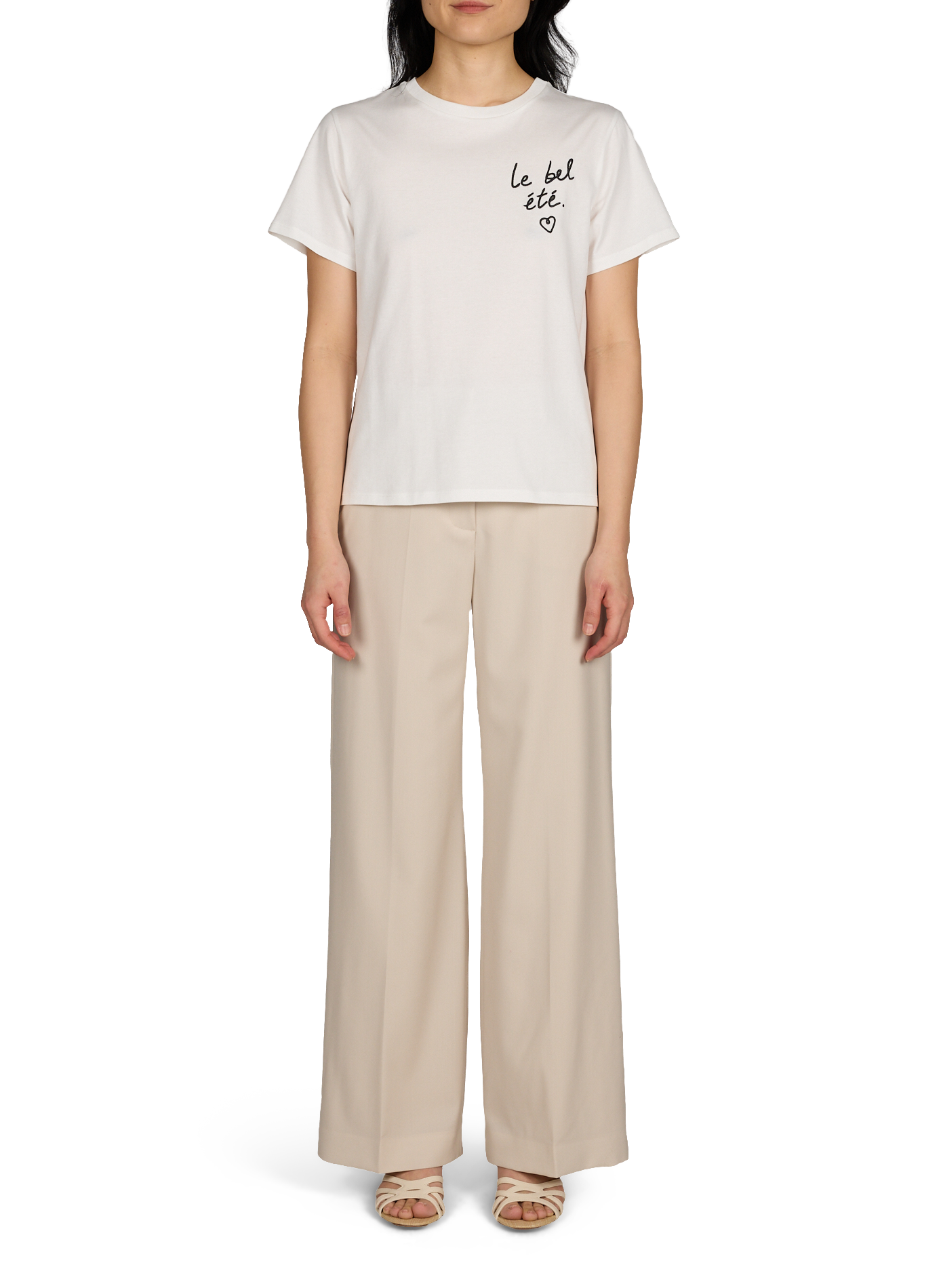 Straight new wool trousers MAX MARA WEEK END Beige