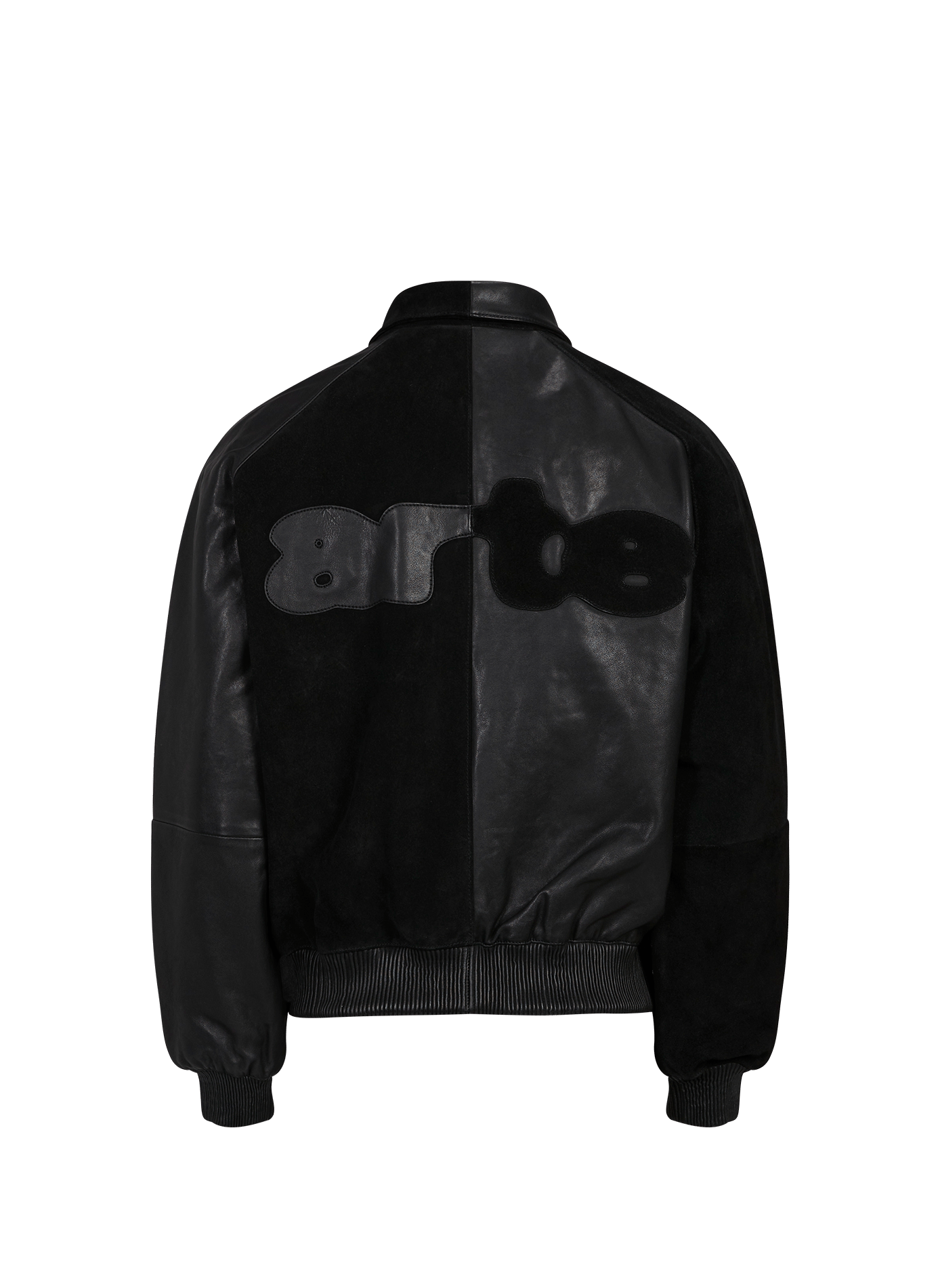 Leather logo blouson ARTE ANTWERP Black