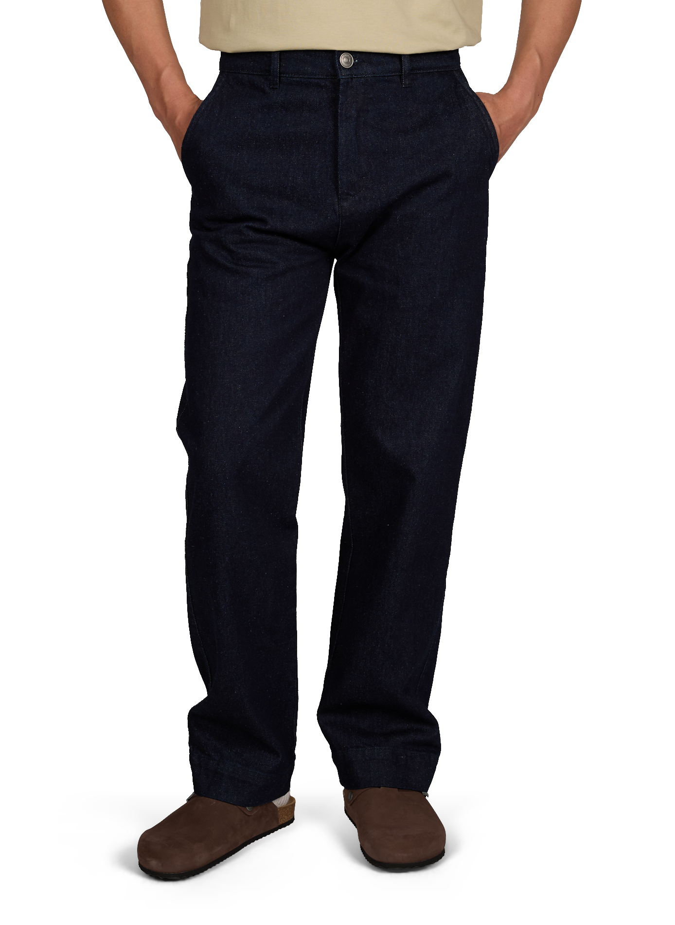 Jean droit en coton LAFAURIE Bleu