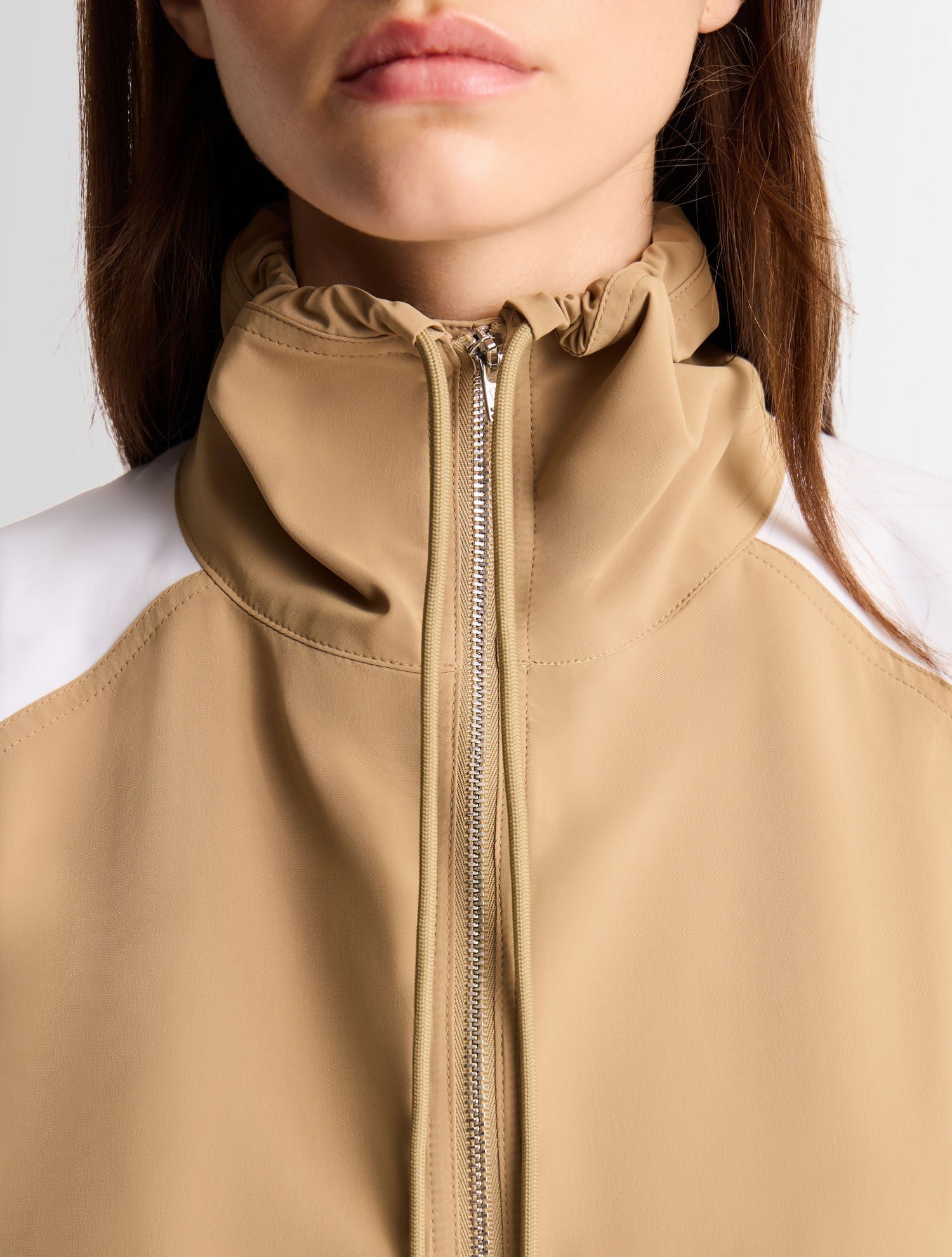 Blouson aleria col capuche coupe regular FUSALP Blanc