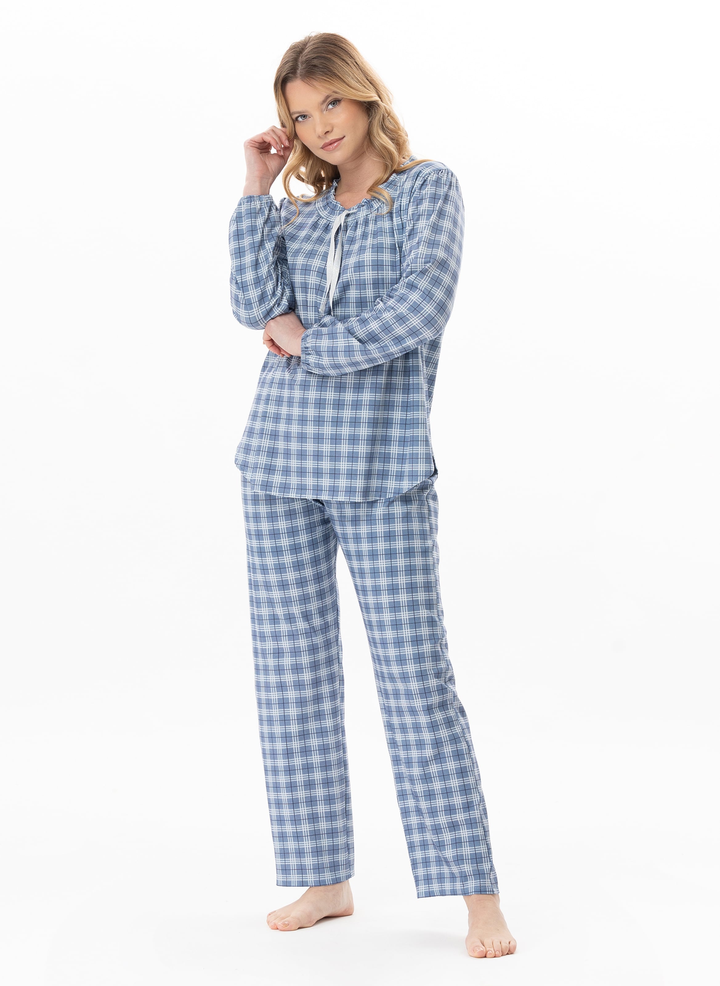 Pyjama en coton modal club 102 LE CHAT Bleu