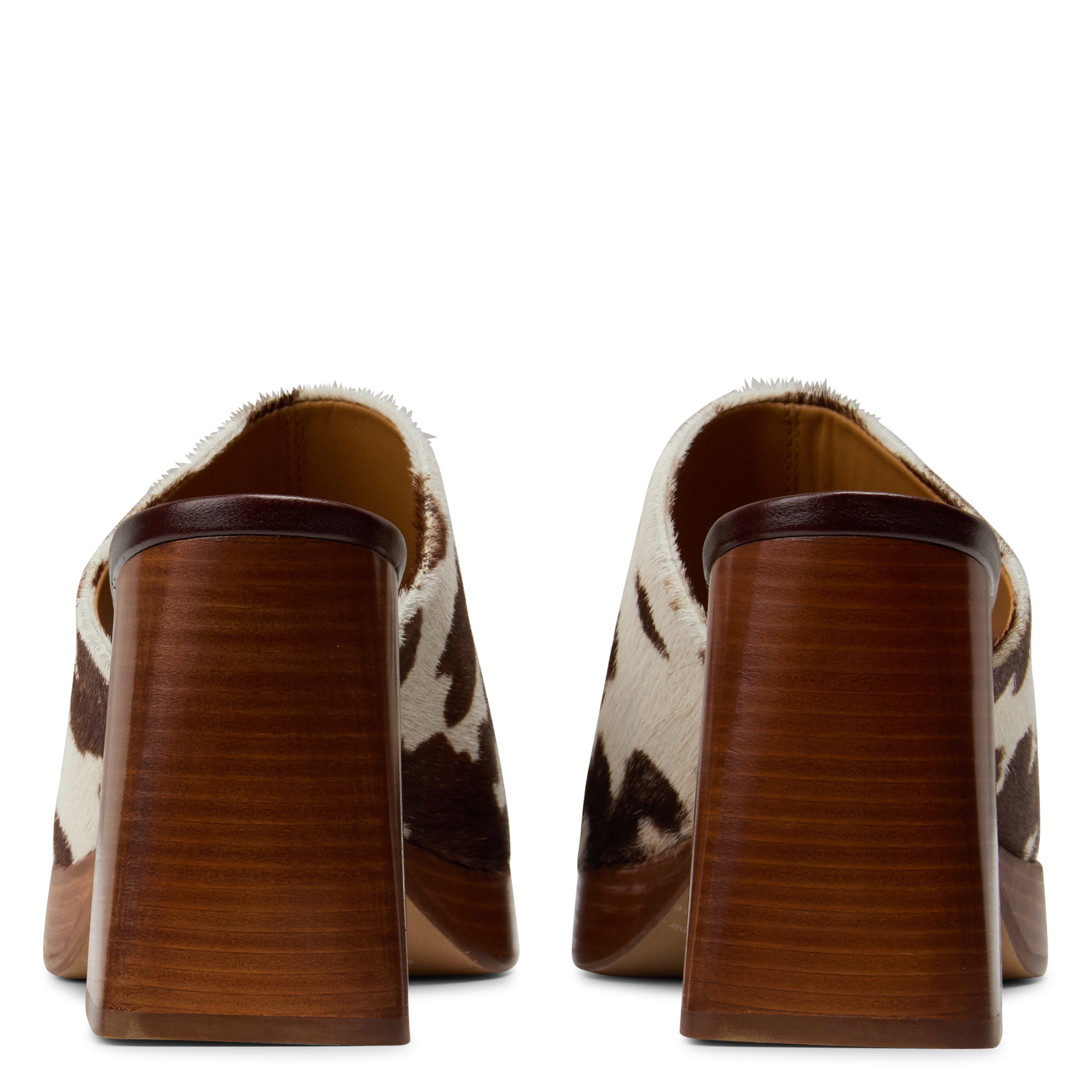 Mules en cuir pony imprimé renata BOBBIES Multicolour