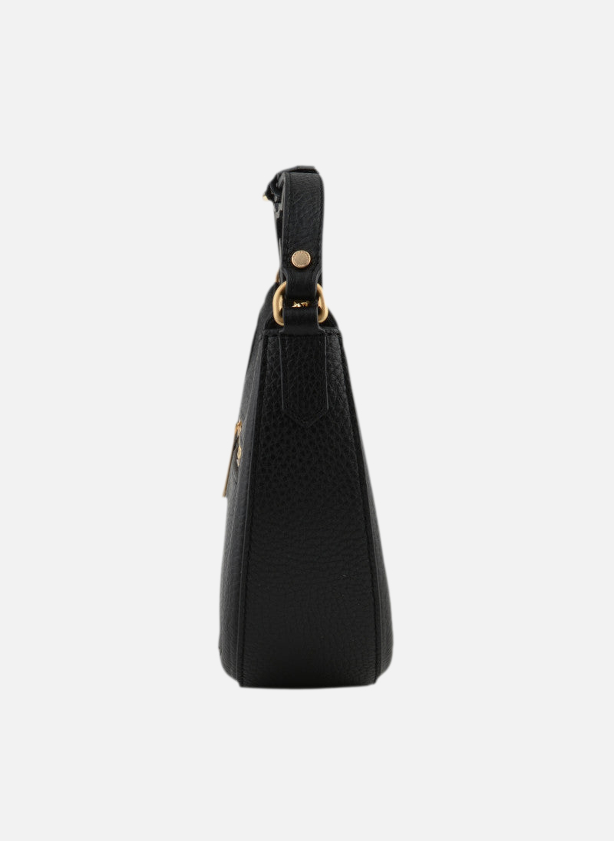 Image | sac porté épaule en cuir de vachette POURCHET Noir