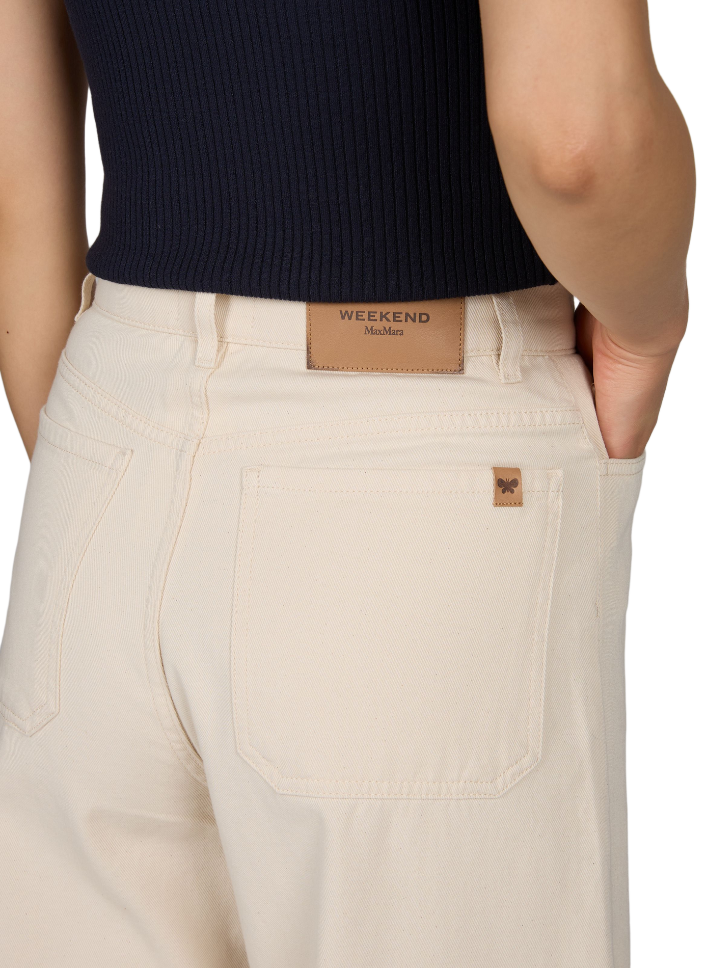 Weite Jeans MAX MARA WEEK END Beige
