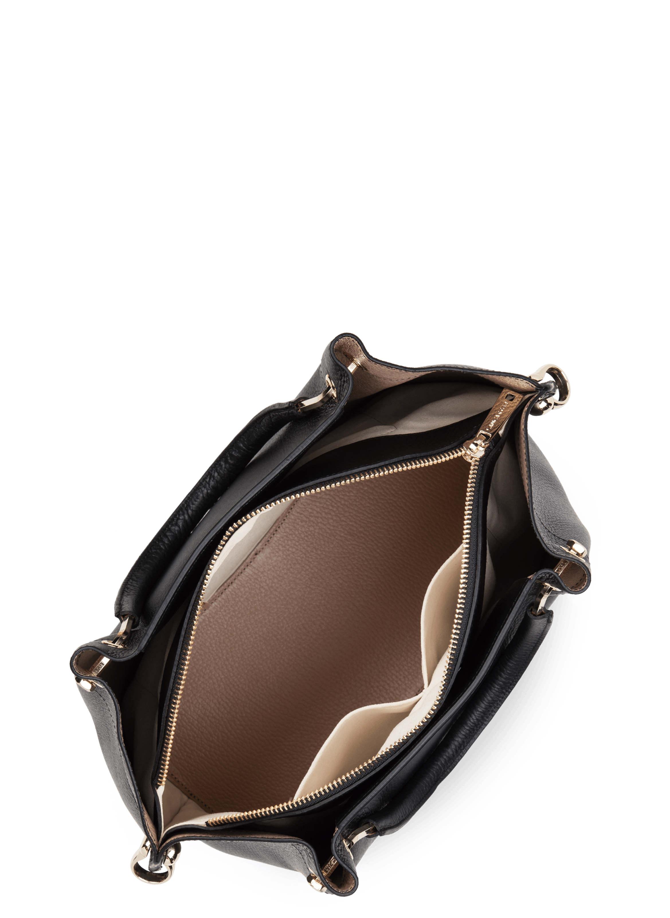 Grand sac à main - foulonné double louisa | Noir LANCASTER Femme