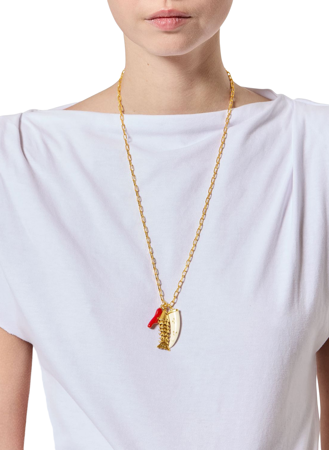 Sautoir New River à pendentifs ISABEL MARANT Doré